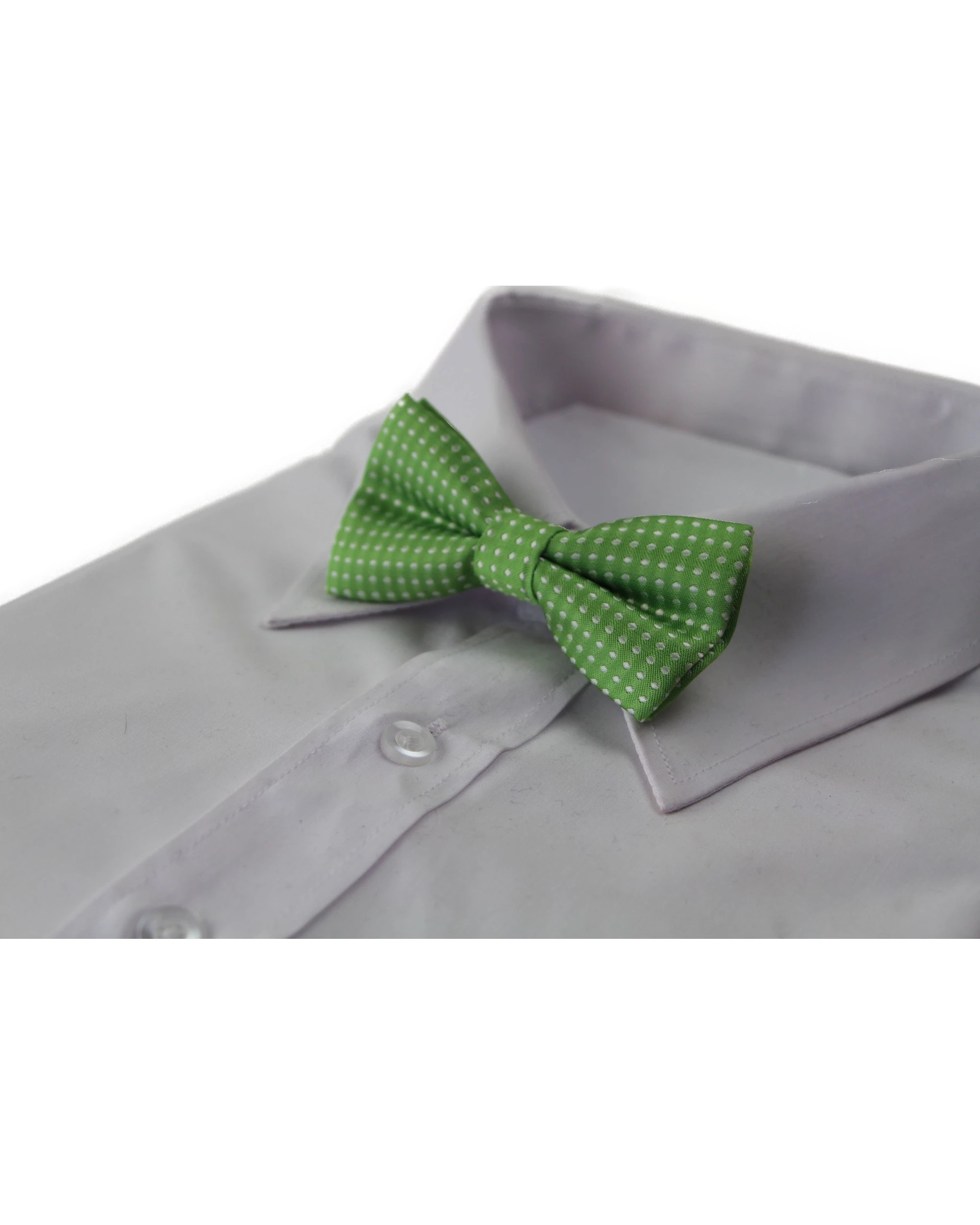1 Zasel Boys Light Green Bow Tie With White Polka Dots - Multi, 1 of 4