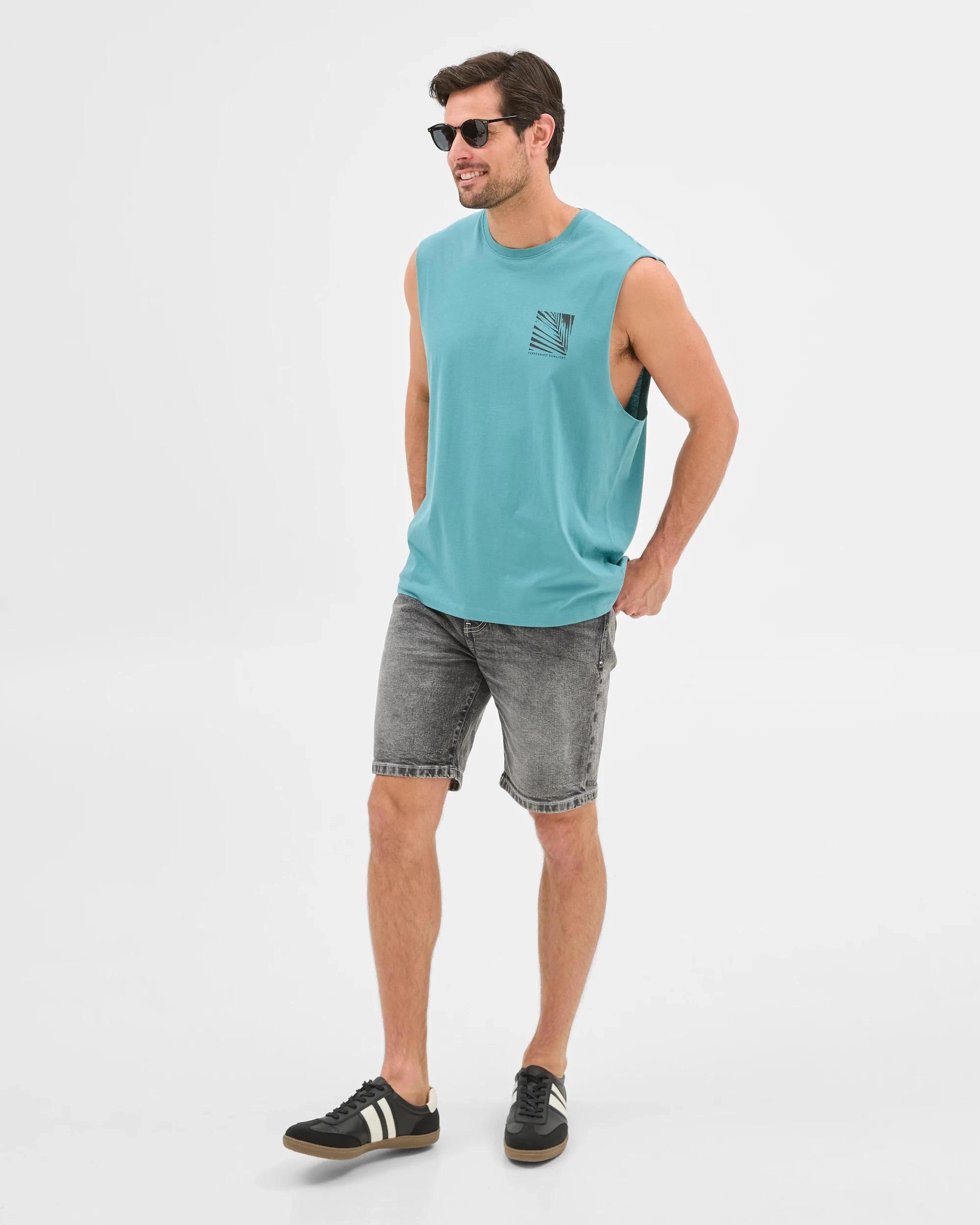 2 Target Australian Cotton Tank Top TEAL, 2 of 5