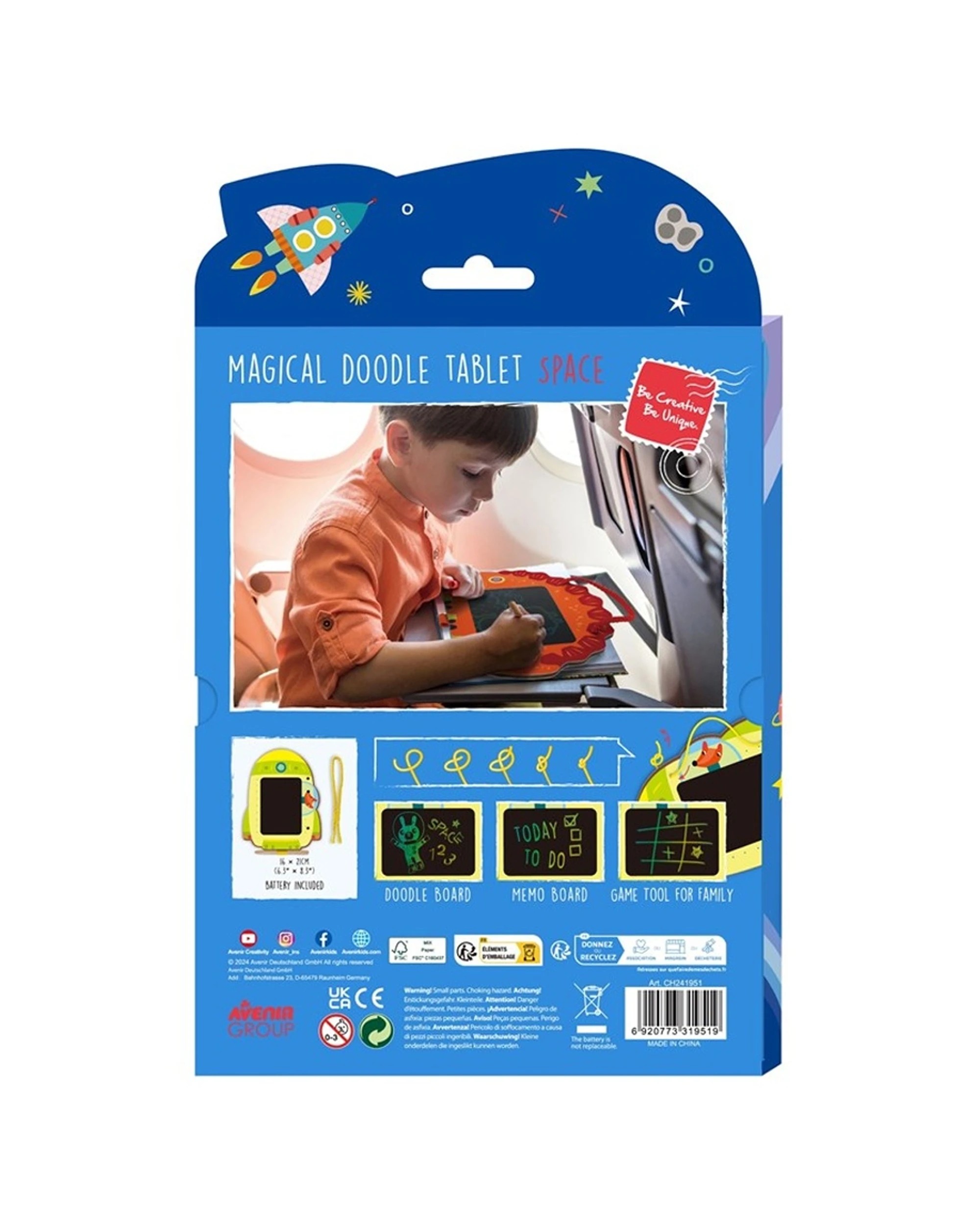 2 Avenir Lcd Artidoodle Board Spaceship Drawing Tablet Kids Messless Doodling, 2 of 3
