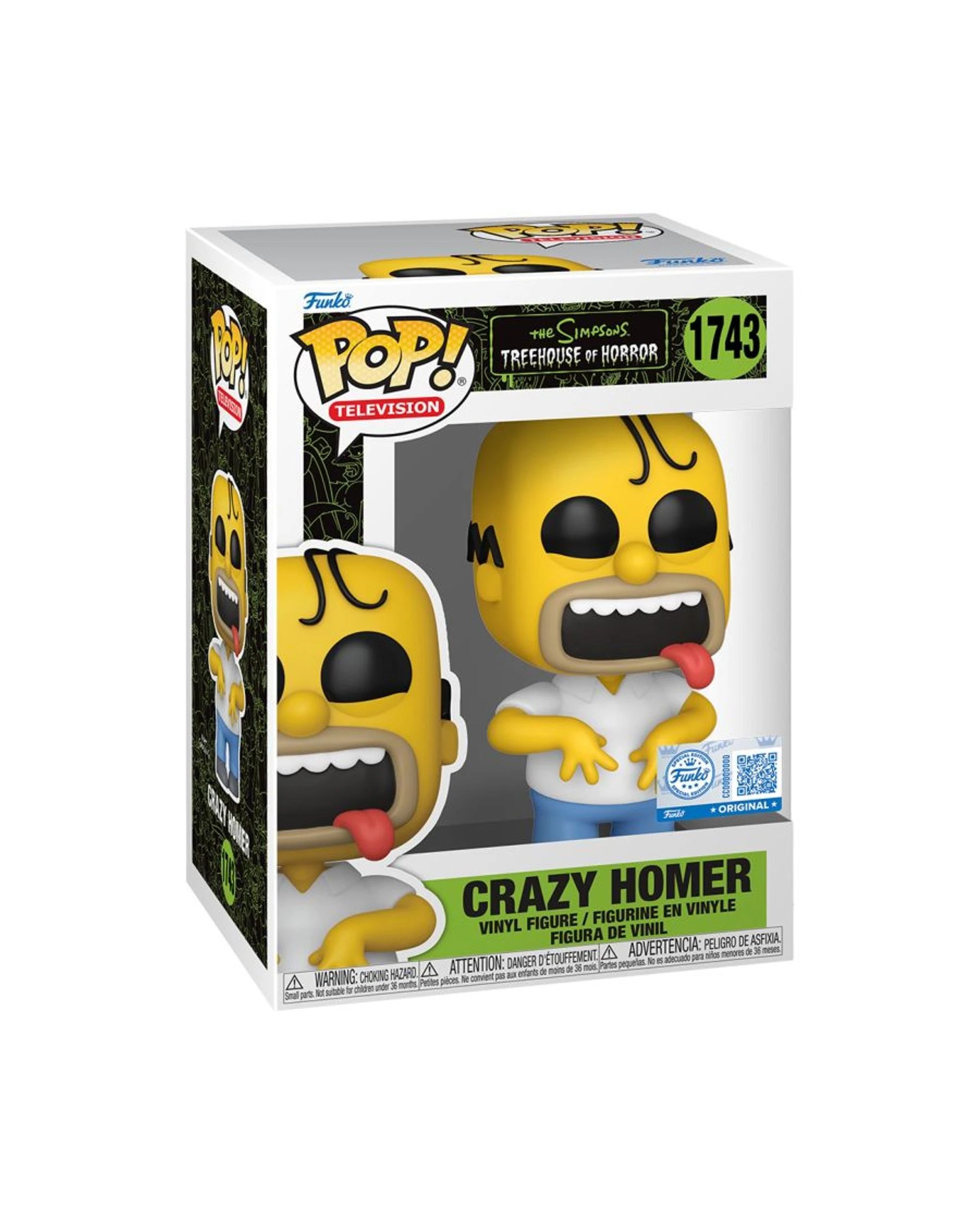 3 The Simpsons Treehouse of Horror Crazy Homer Funko POP! Vinyl, 3 of 3