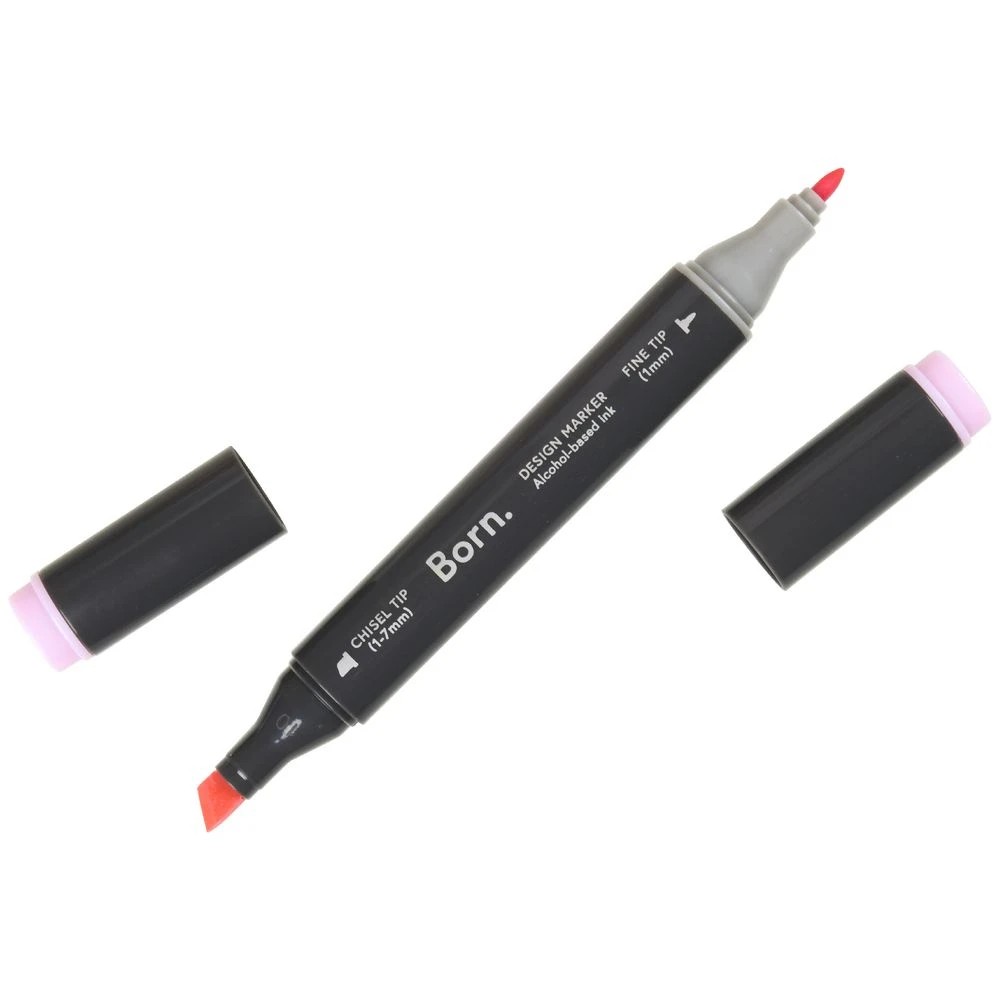 3 Born Professional Dual-Tip Artist Marker Hollyhock RV295, 3 of 4