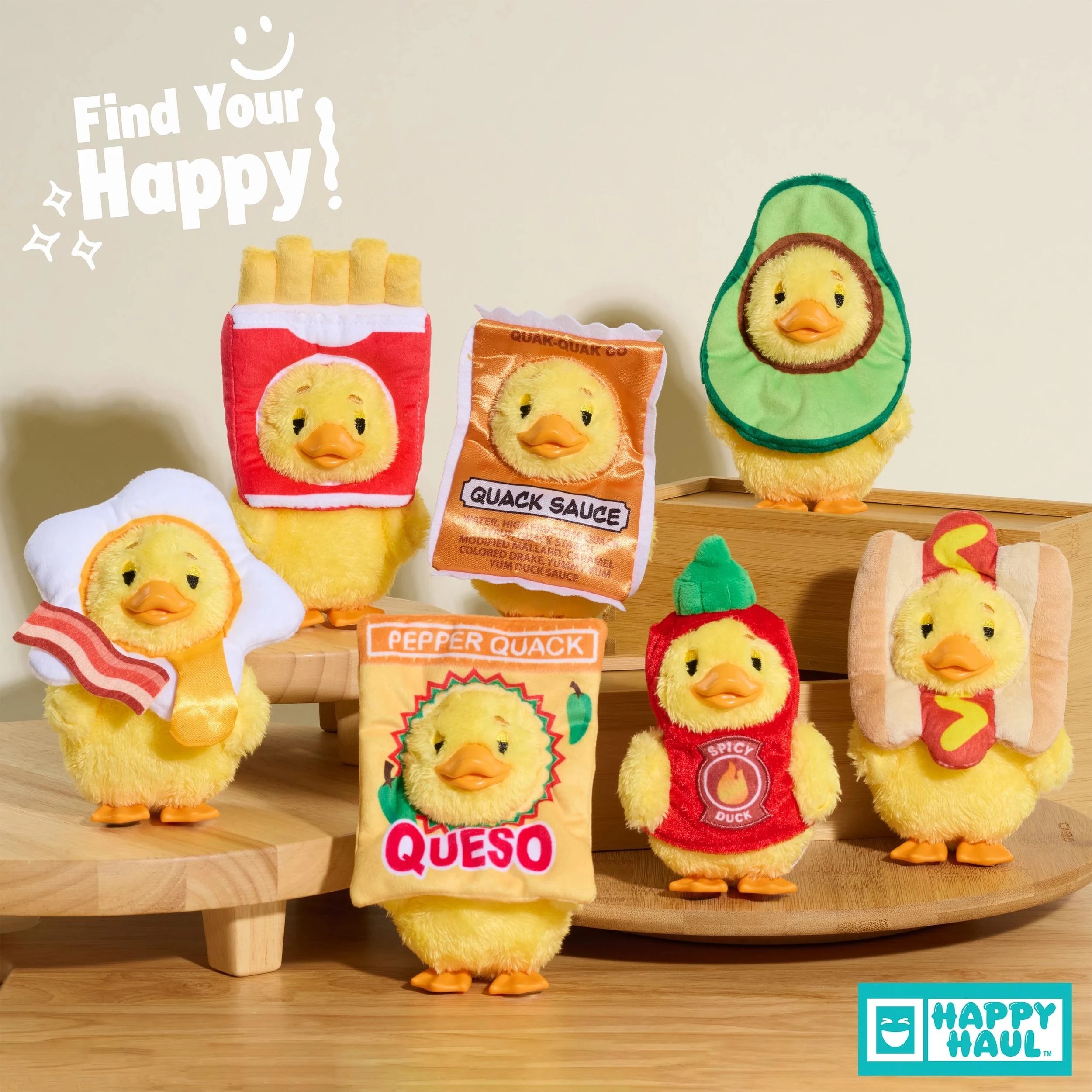 8 Disney Happy Haul Duckalooz Snack Quack Clip - On Plush - Assorted - Multi, 8 of 8