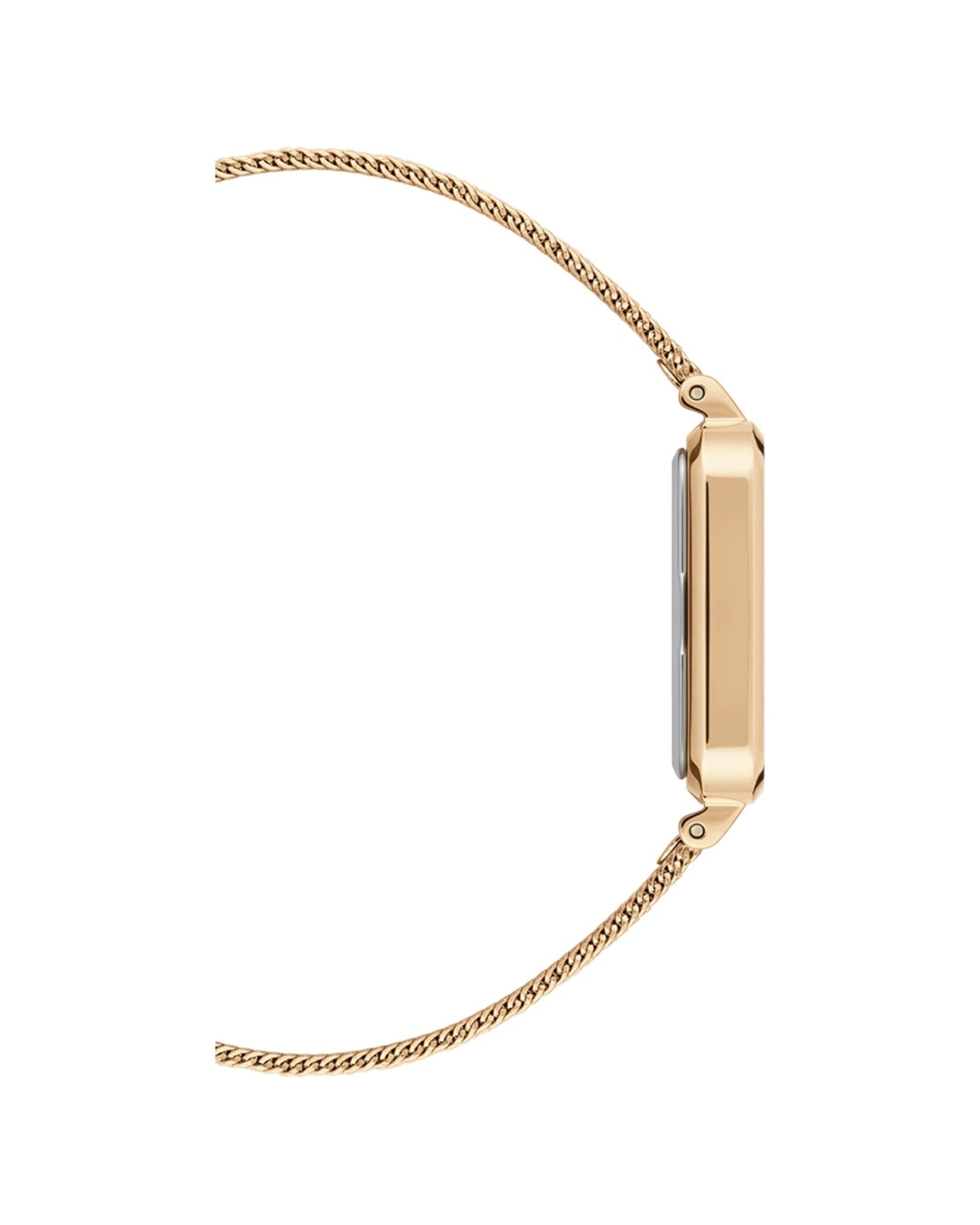 3 Daniel Wellington Quadro 20x26mm Pressed Evergold Gold Stainless Steel Watch White Dial, 3 of 5