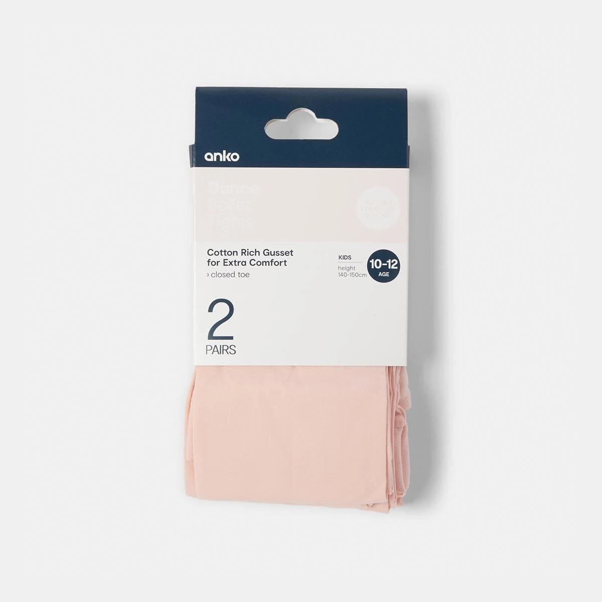 3 2 Pack 50 Denier Ballet Tights Balet Pink, 3 of 4