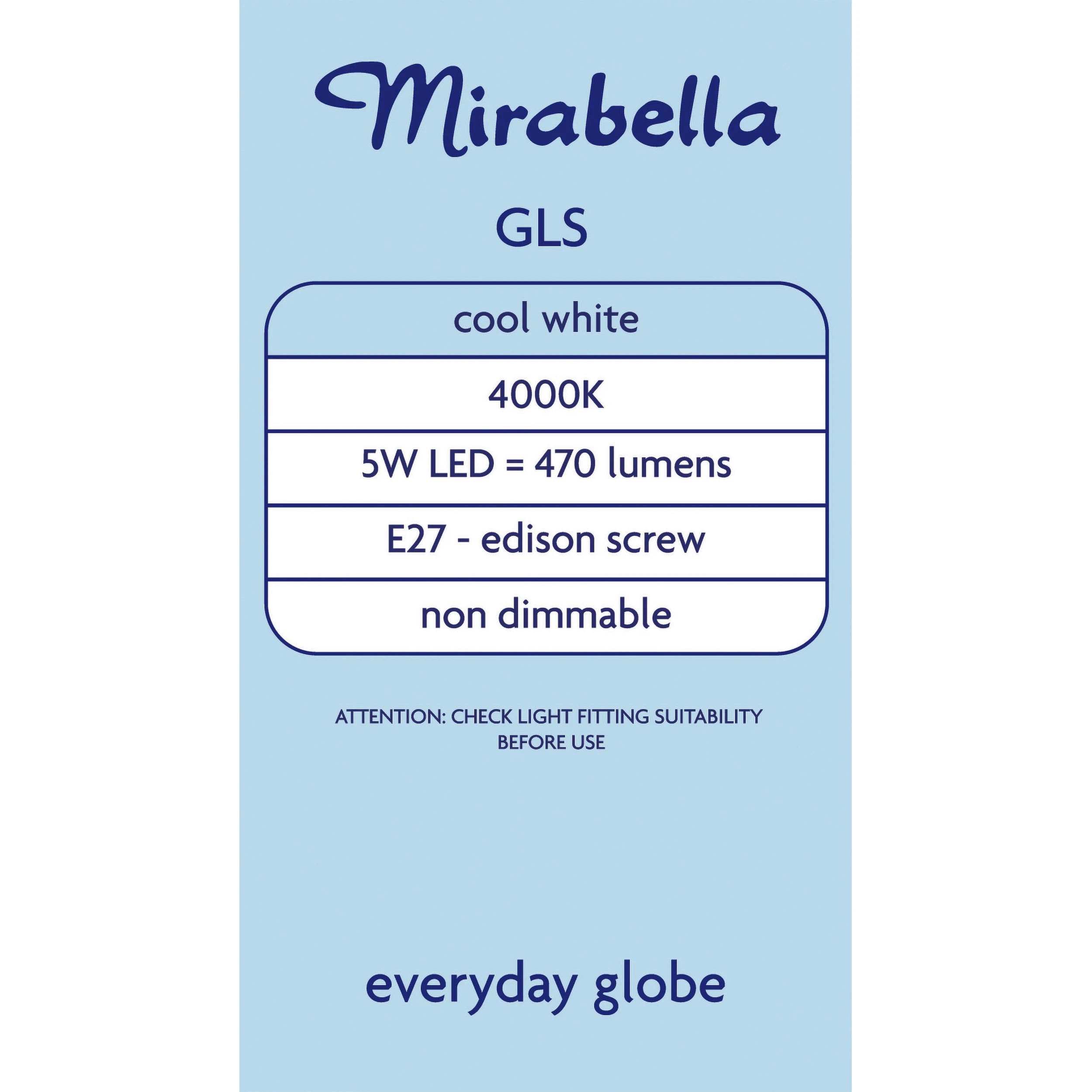 3 Mirabella E27 LED GLS Everyday Globe, 3 of 5