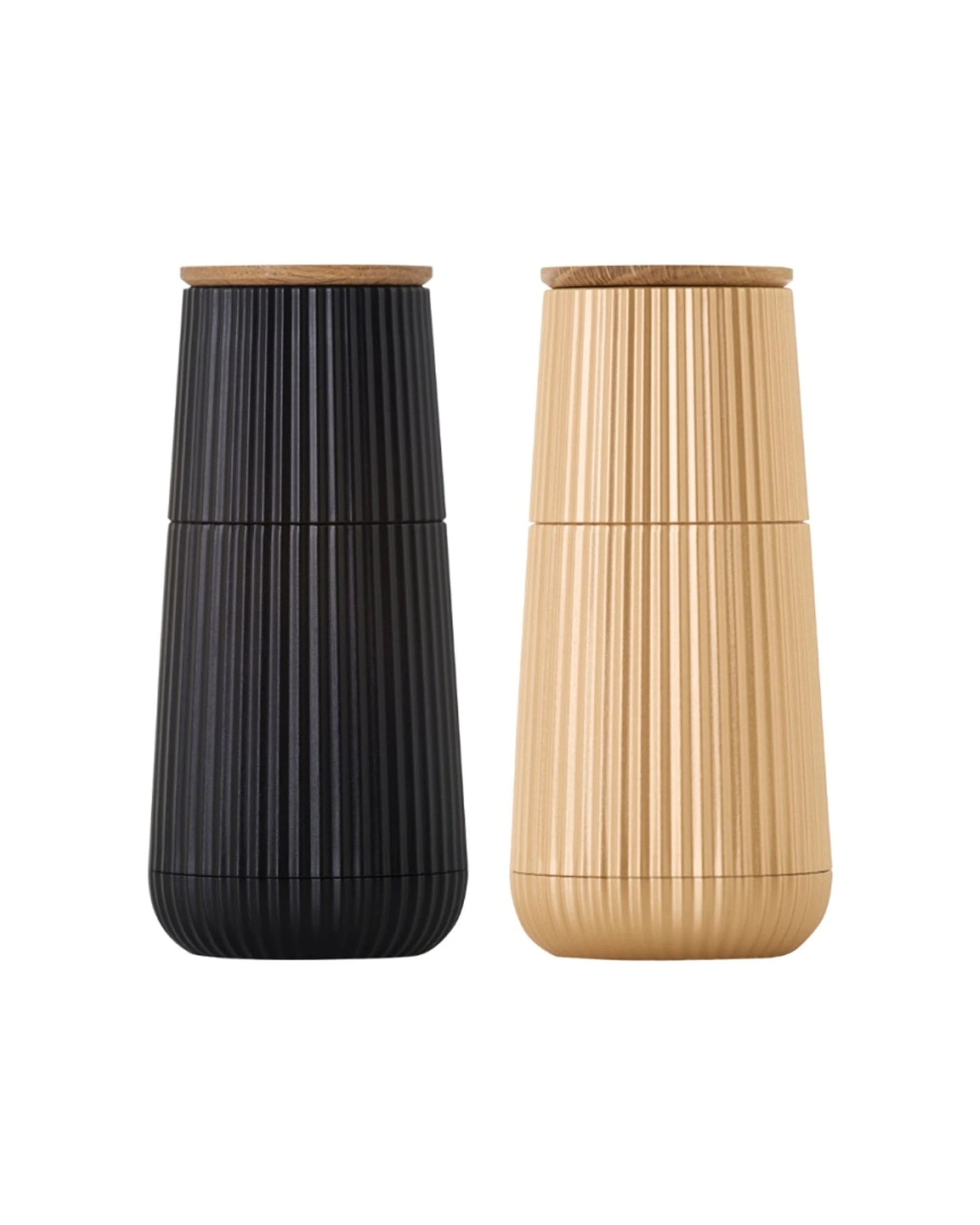 1 Adhoc 2pc Salt & Pepper Mill Set Scape Ceramic Grinder Adjustable Grind 12.3cm - Multi, 1 of 1