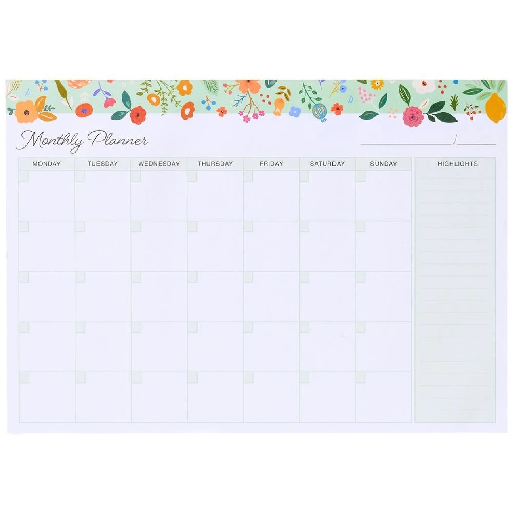 2 Otto A4 Monthly Planner Pad 15 Sheets Fashion, 2 of 2