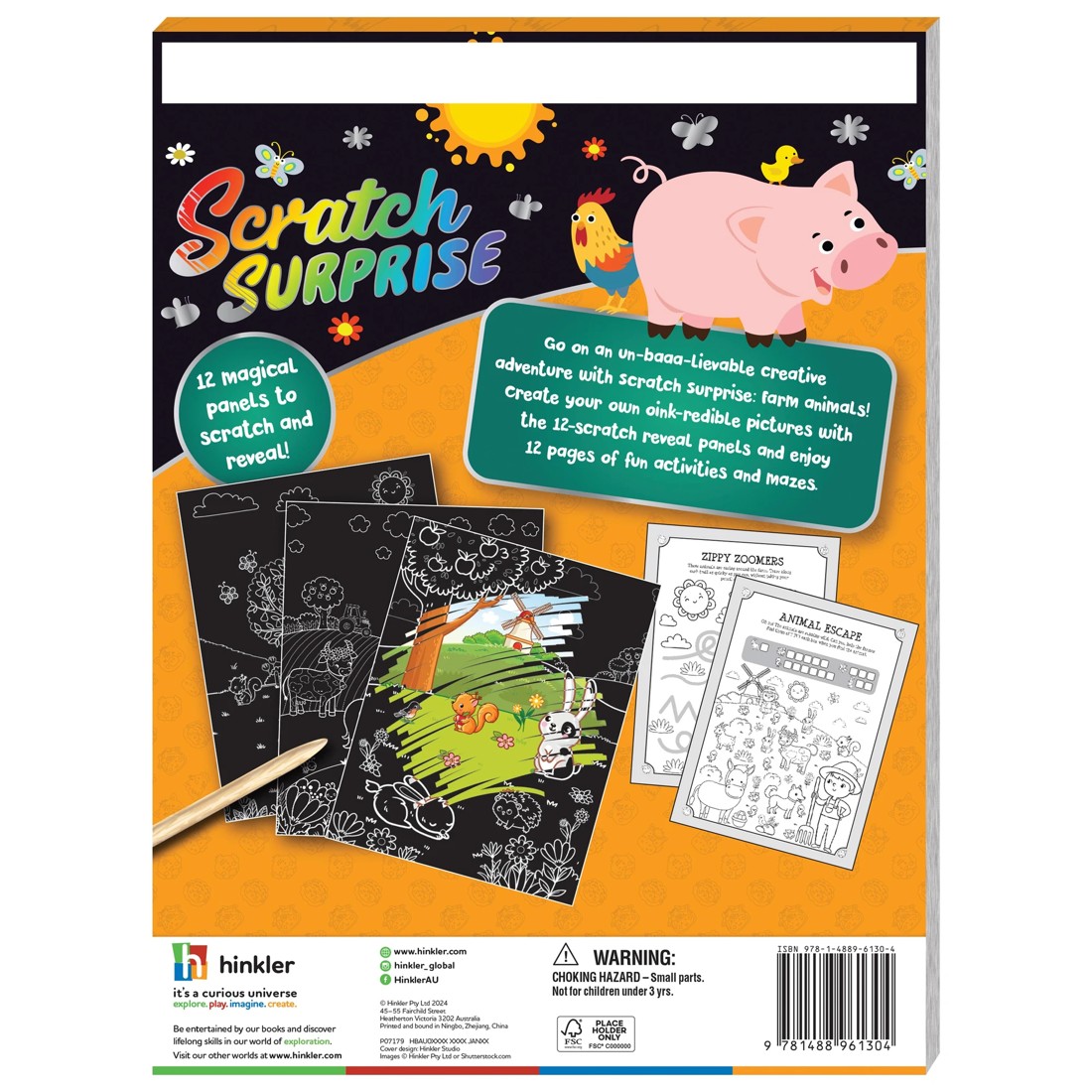 5 Scratch Surprise Farm Animals​ - Book, 5 of 5
