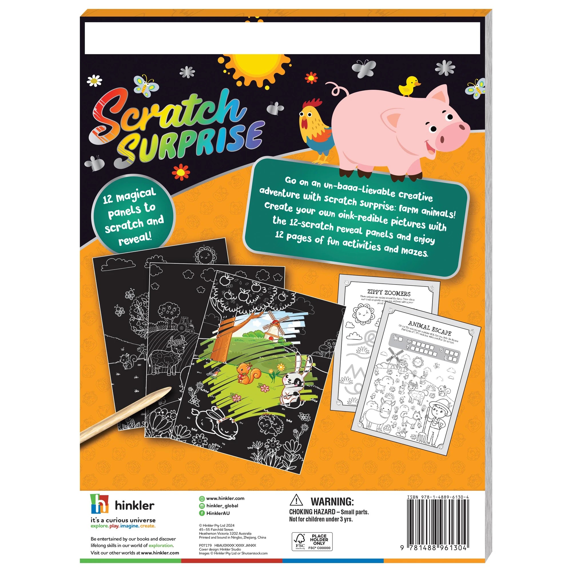 5 Scratch Surprise Farm Animals​ - Book, 5 of 5