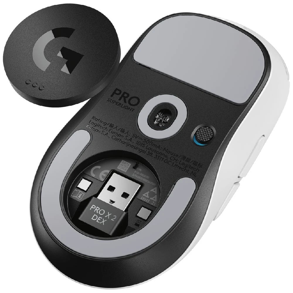 7 Logitech G PRO X Superlight 2 DEX Wireless Mouse White, 7 of 10