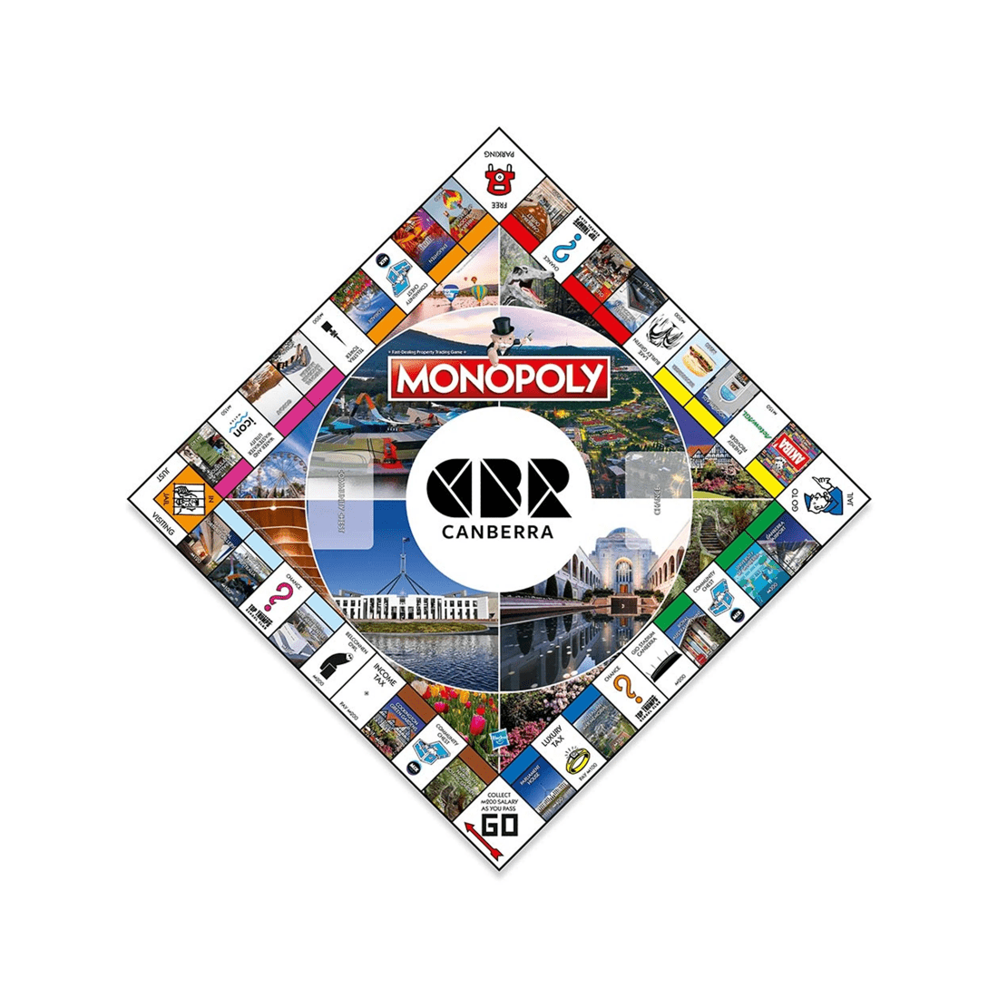 5 Winning Moves Monopoly Canberra Edition Board Game, 5 of 6