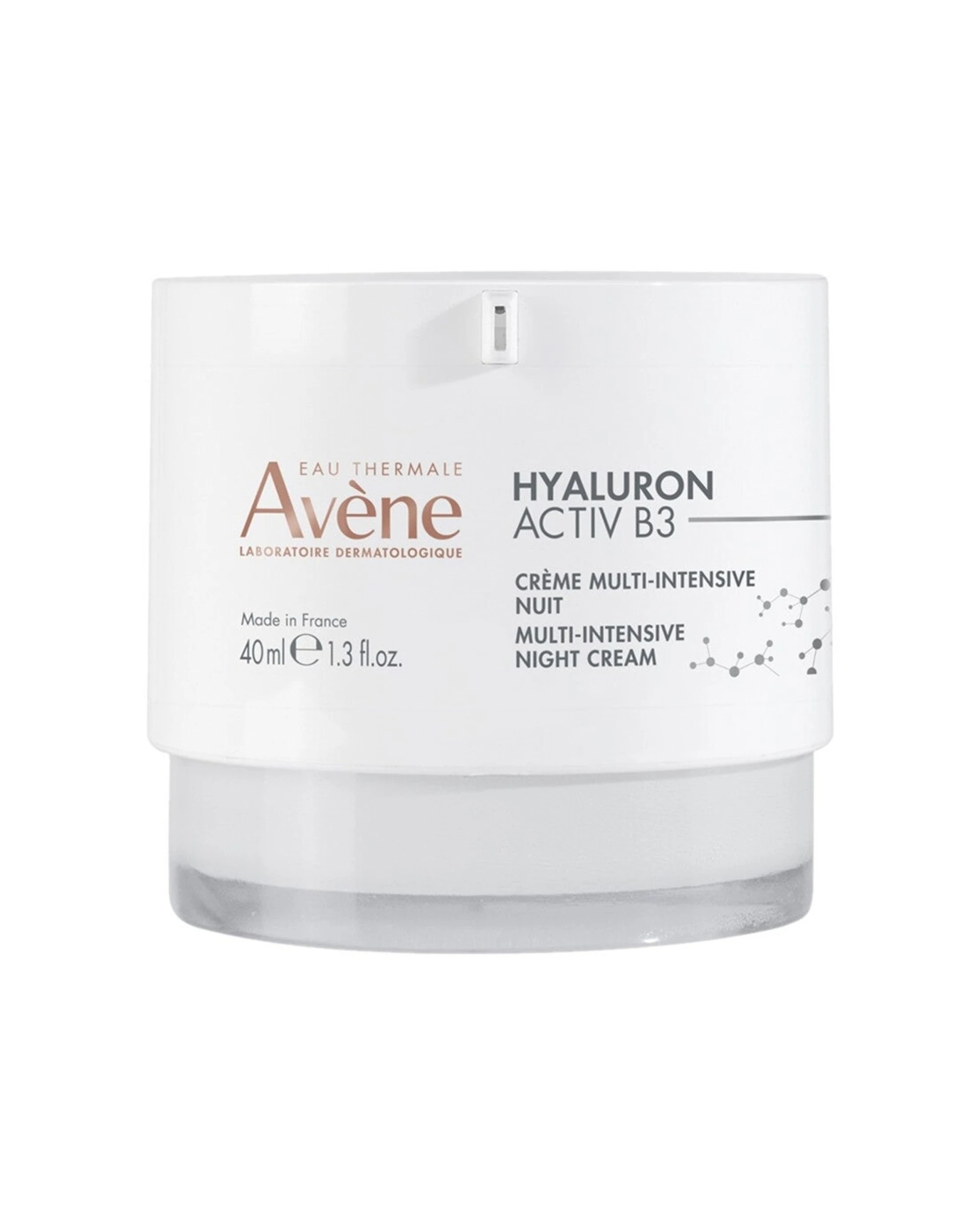 1 Avene Hyaluron Activ B3 Multi-Intensive Repairing Hydrating Night Cream 40ml - White, 1 of 3