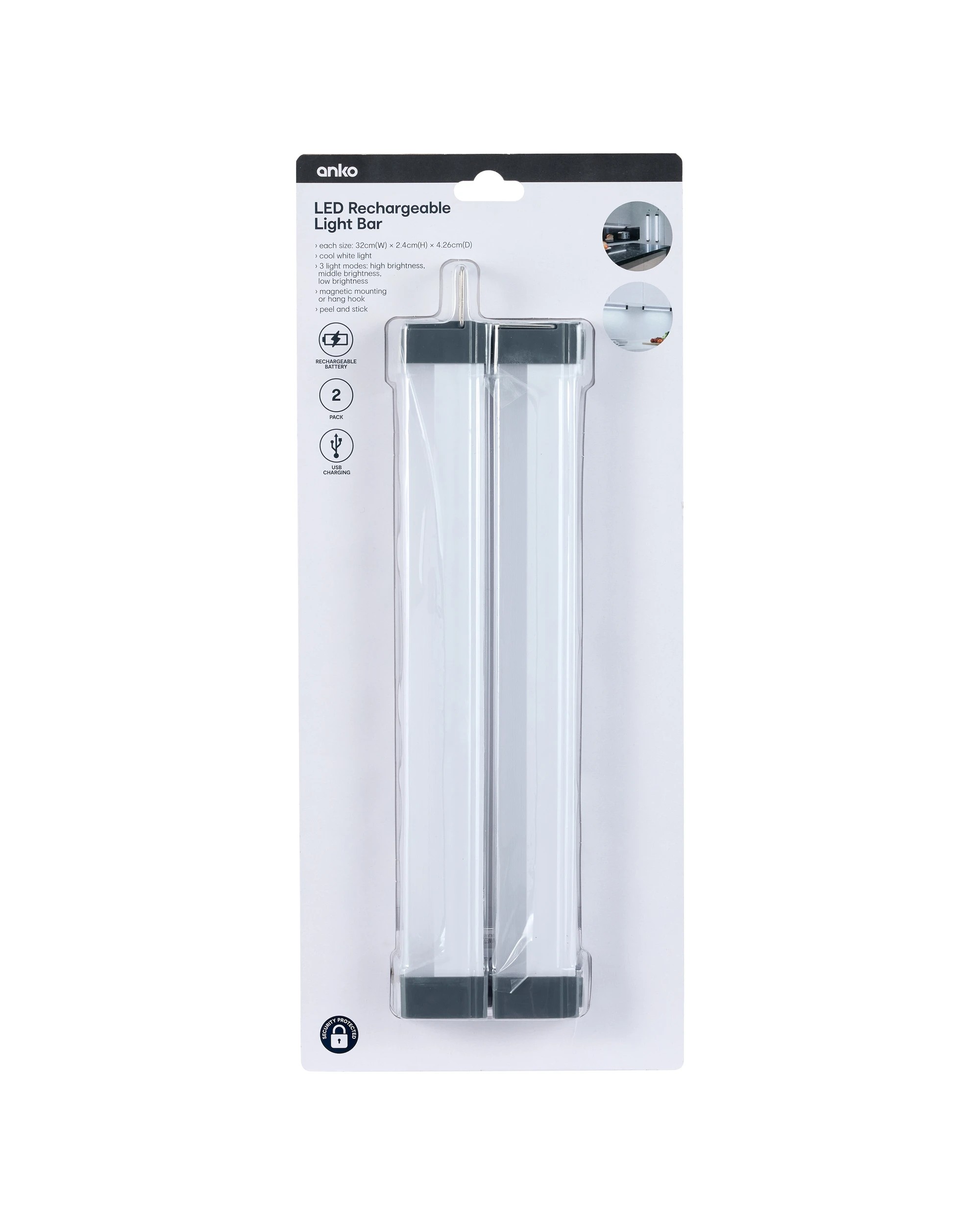 9 2 Pack LED Rechargeable Light Bar, 9 of 9