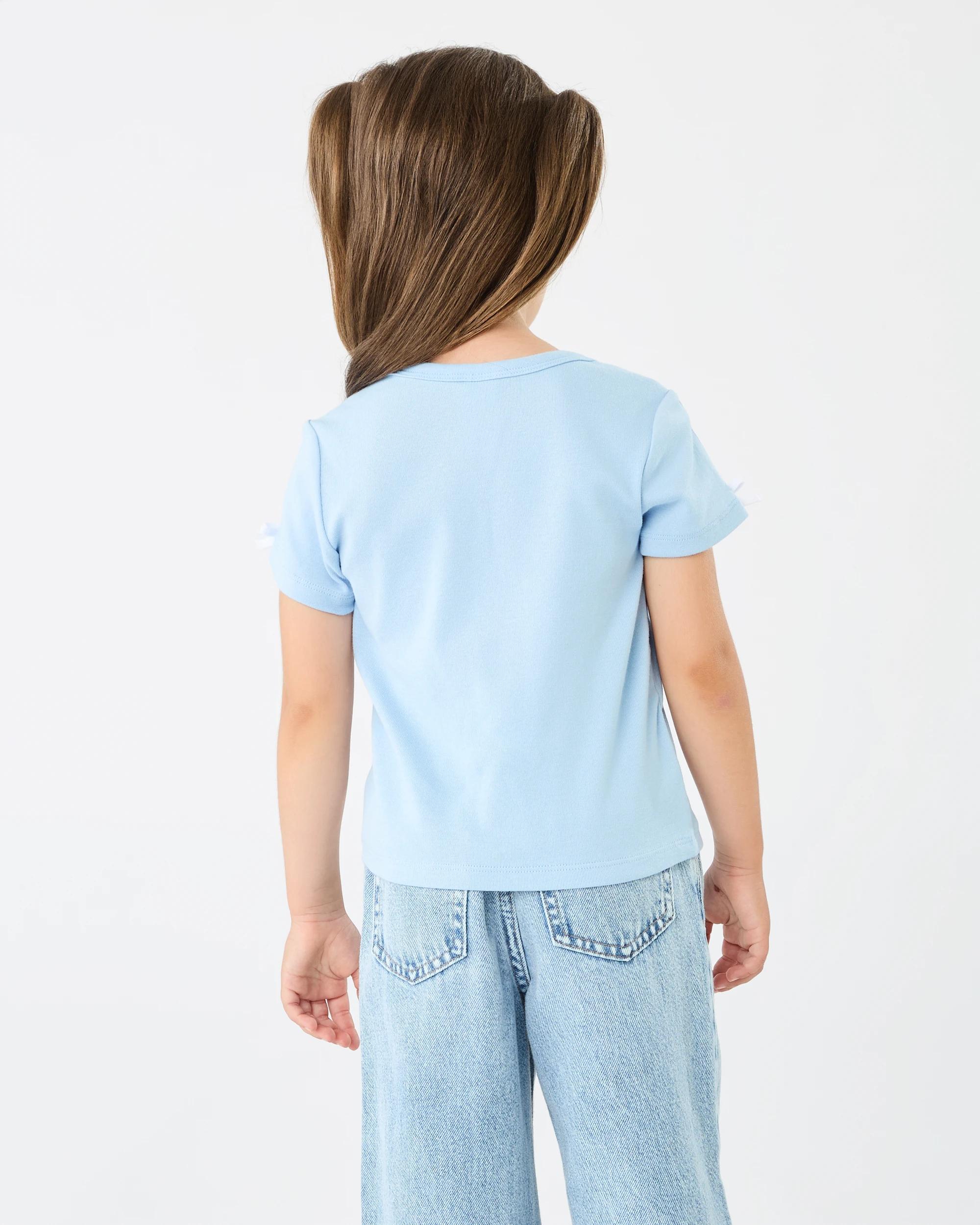 2 Short Sleeve Tape Detail T-shirt Blu Kntky, 2 of 5