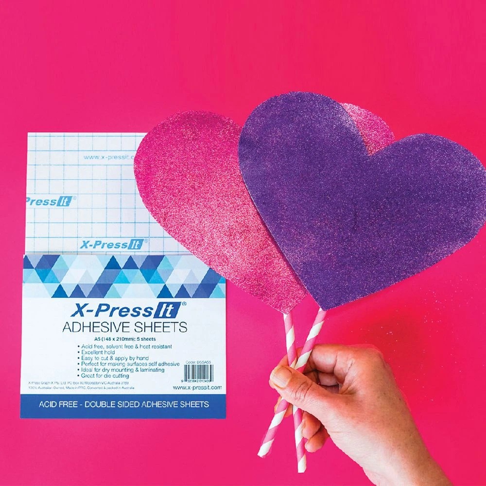 2 X-Press It A5 Double Sided Adhesive Sheet 5 Pack, 2 of 2