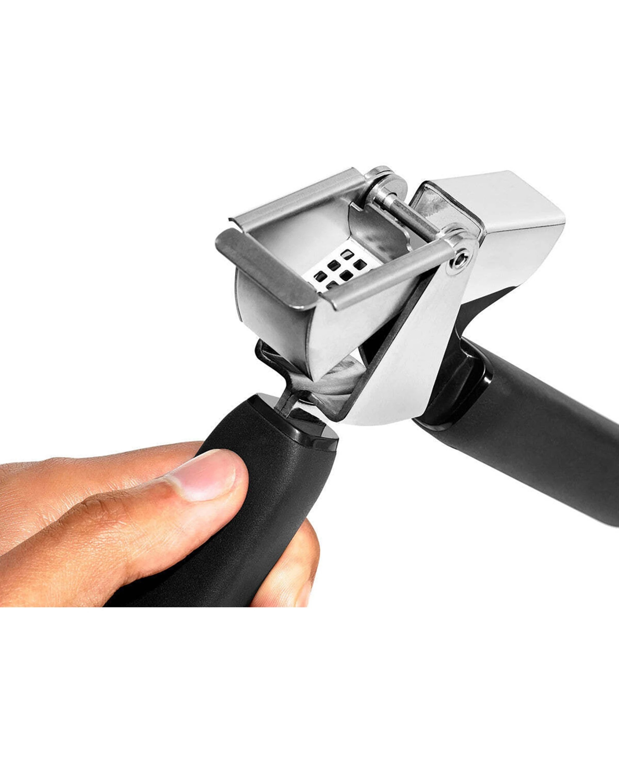 7 Oxo Good Grips Stainless Steel Garlic Press Soft Grip Dishwasher Safe - Black, 7 of 9