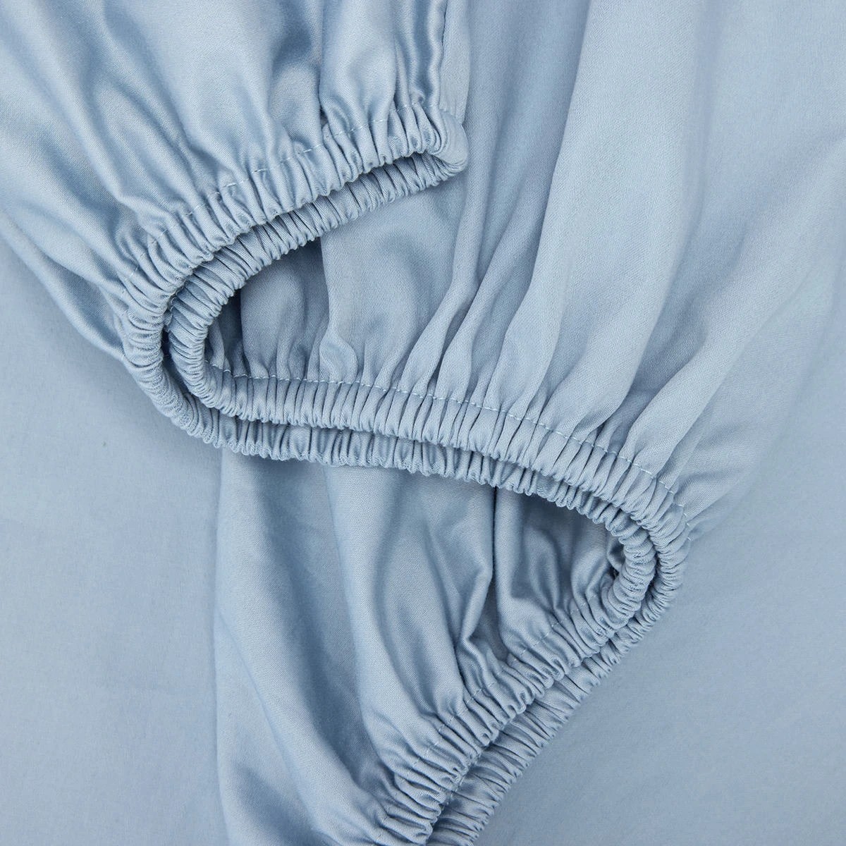 3 500 Thread Count Australian Grown Cotton Sheet Set - Double Bed, Blue, 3 of 7