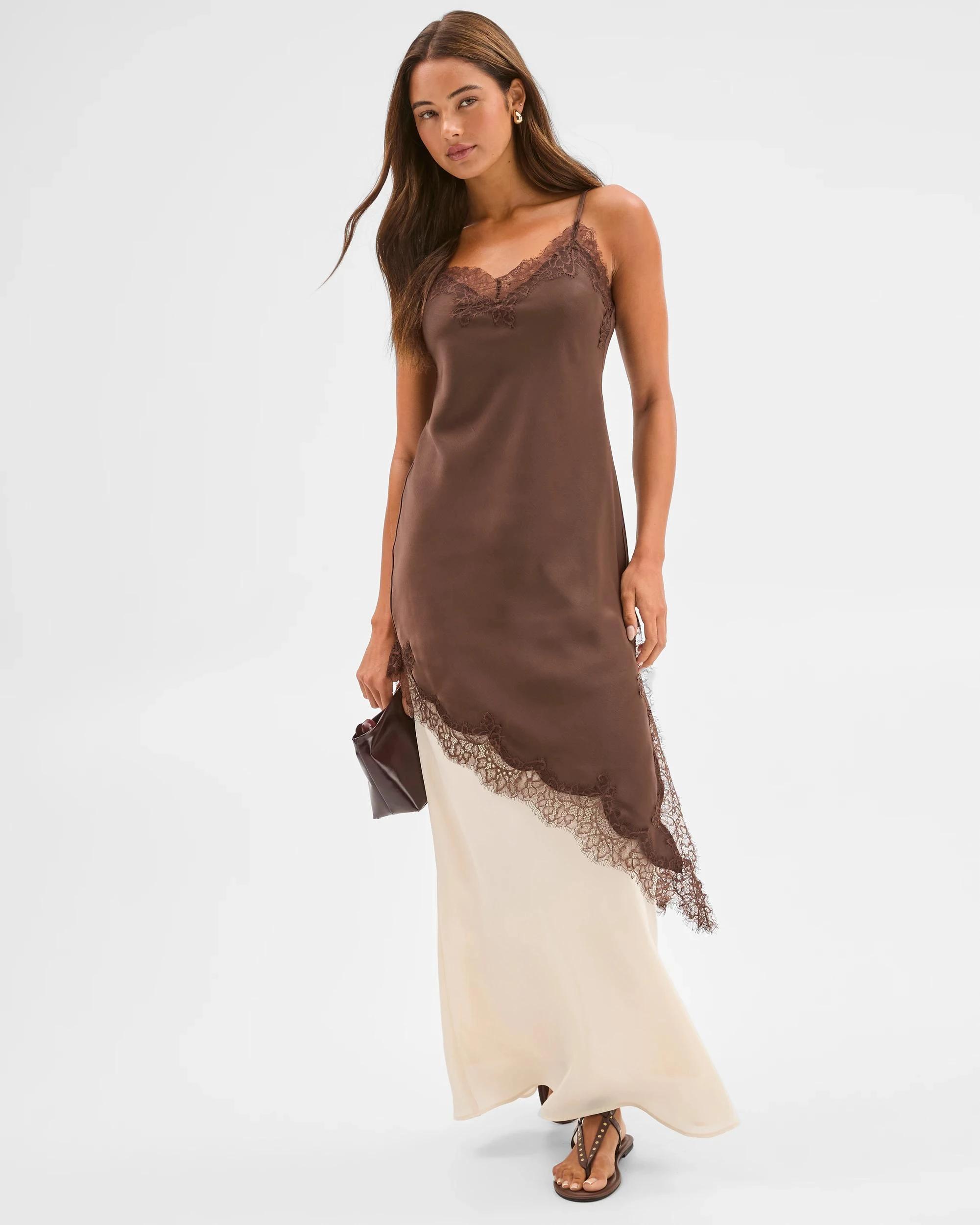 5 Lily Loves Bias Cut Maxi Skirt ARCADIA WHITE, 5 of 7