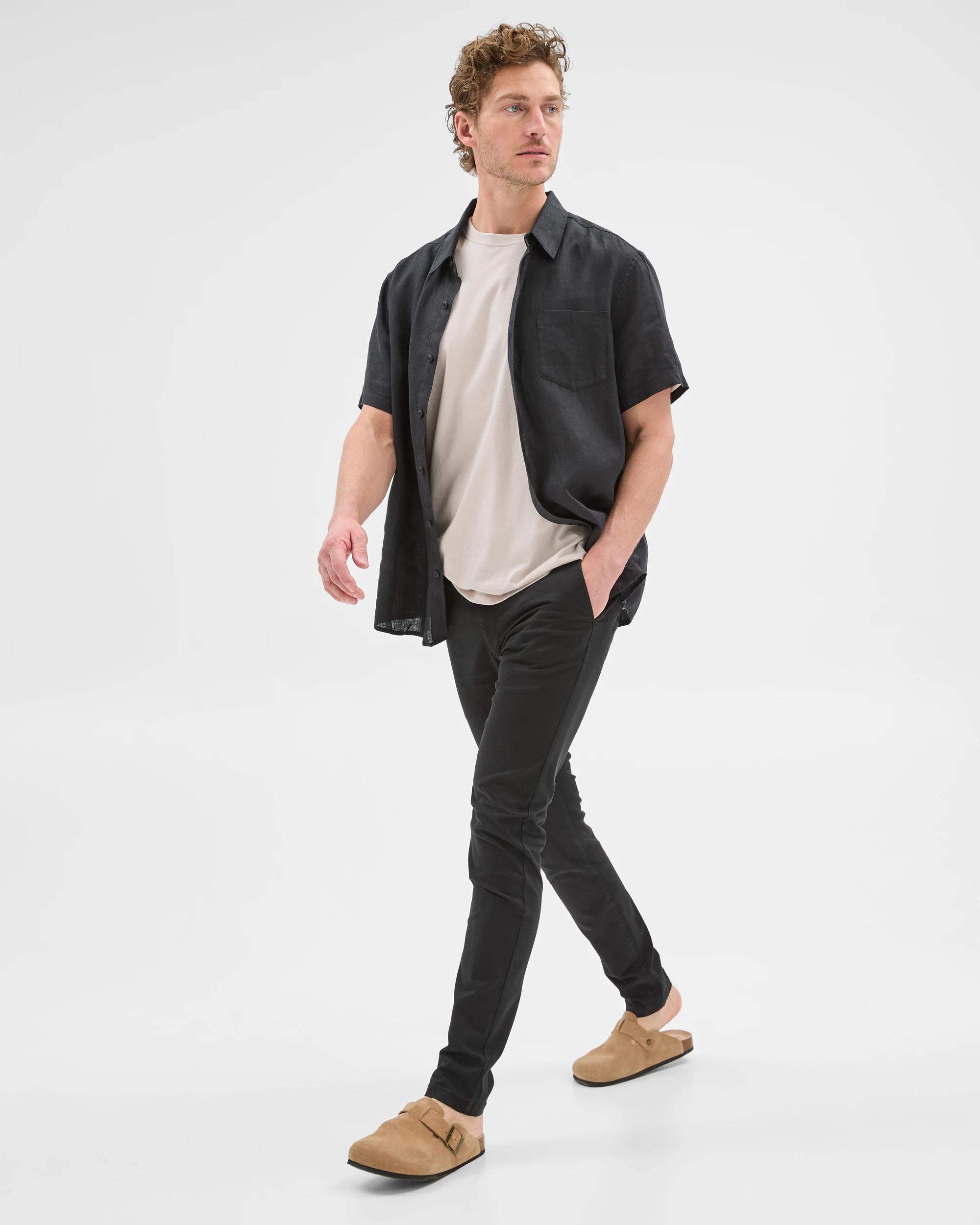 3 Target Australian Cotton Skinny Chino Pants BLACK, 3 of 6