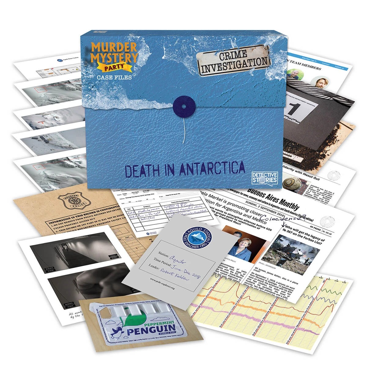 3 Murder Mystery Party Case Files - Assorted, 3 of 8