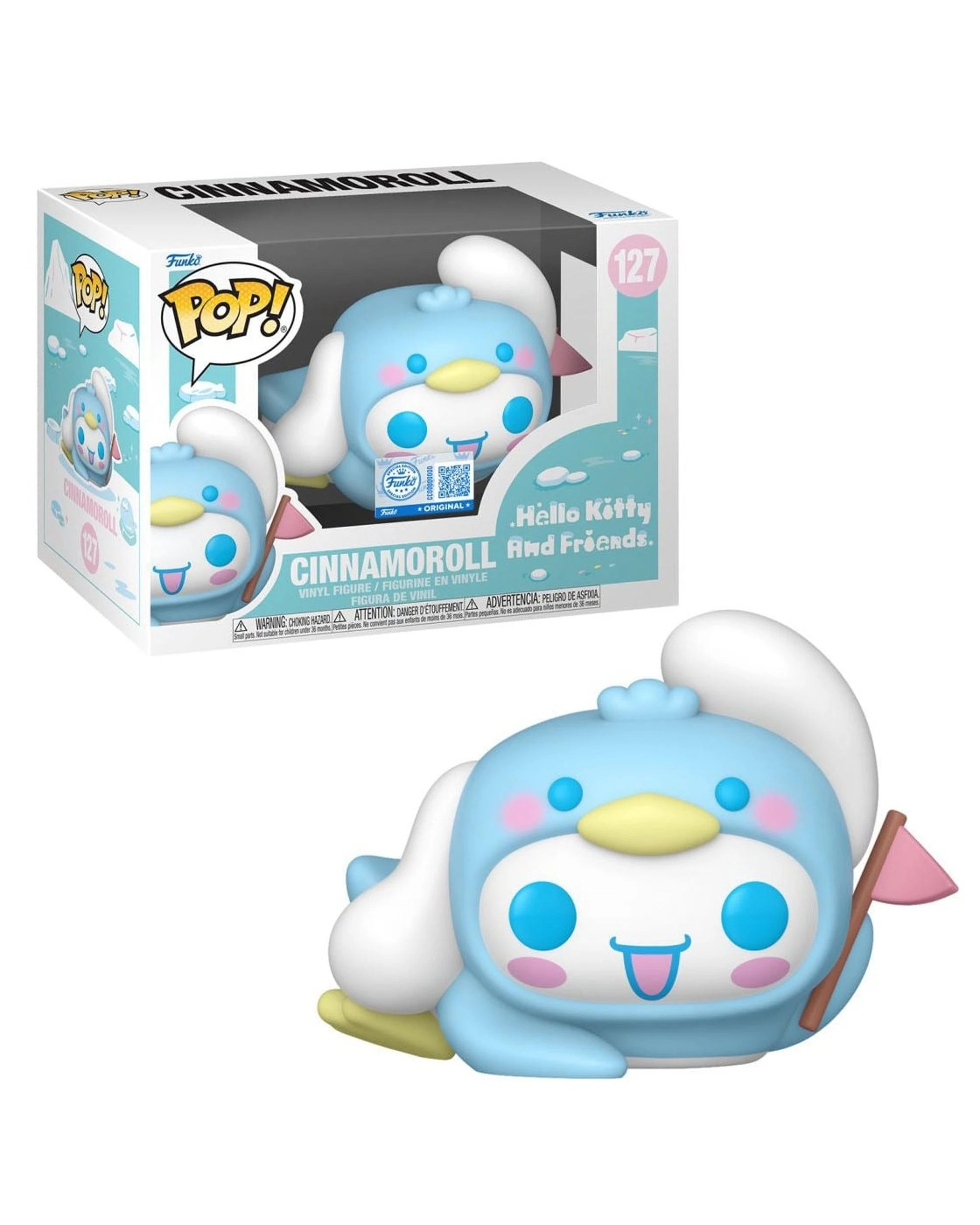 1 Hello Kitty and Friends Cinnamoroll as Penguin Funko POP! Vinyl, 1 of 3