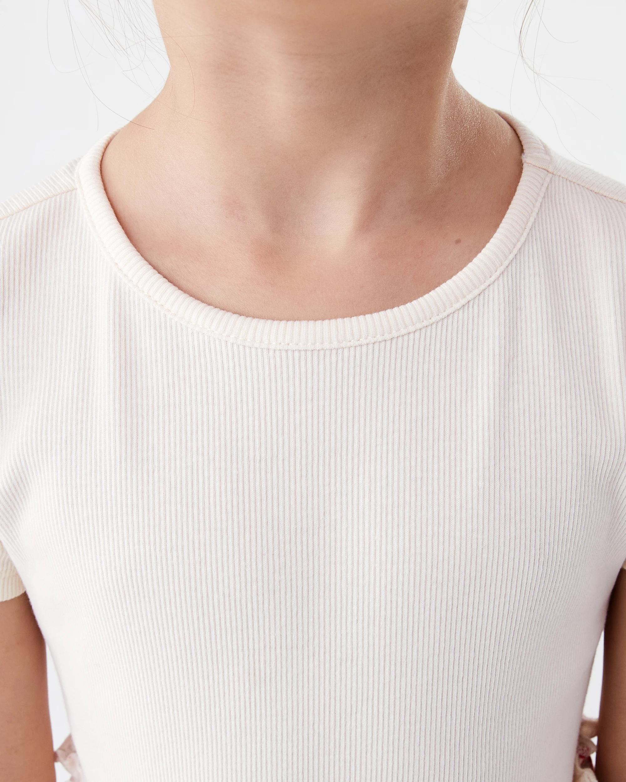 4 Short Sleeve Ribbed Dress Bge Cherry, 4 of 8