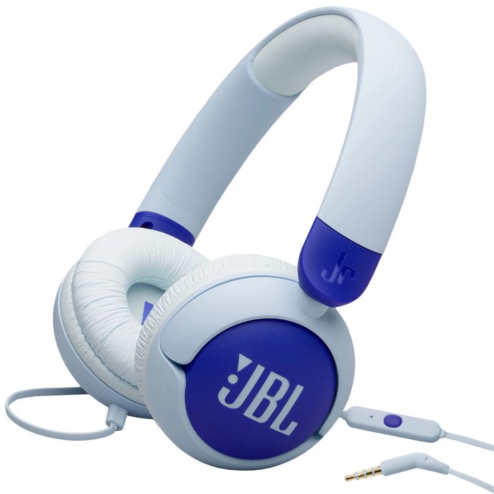 8 JBL JR320 Kids On-Ear Headphones Blue, 8 of 10