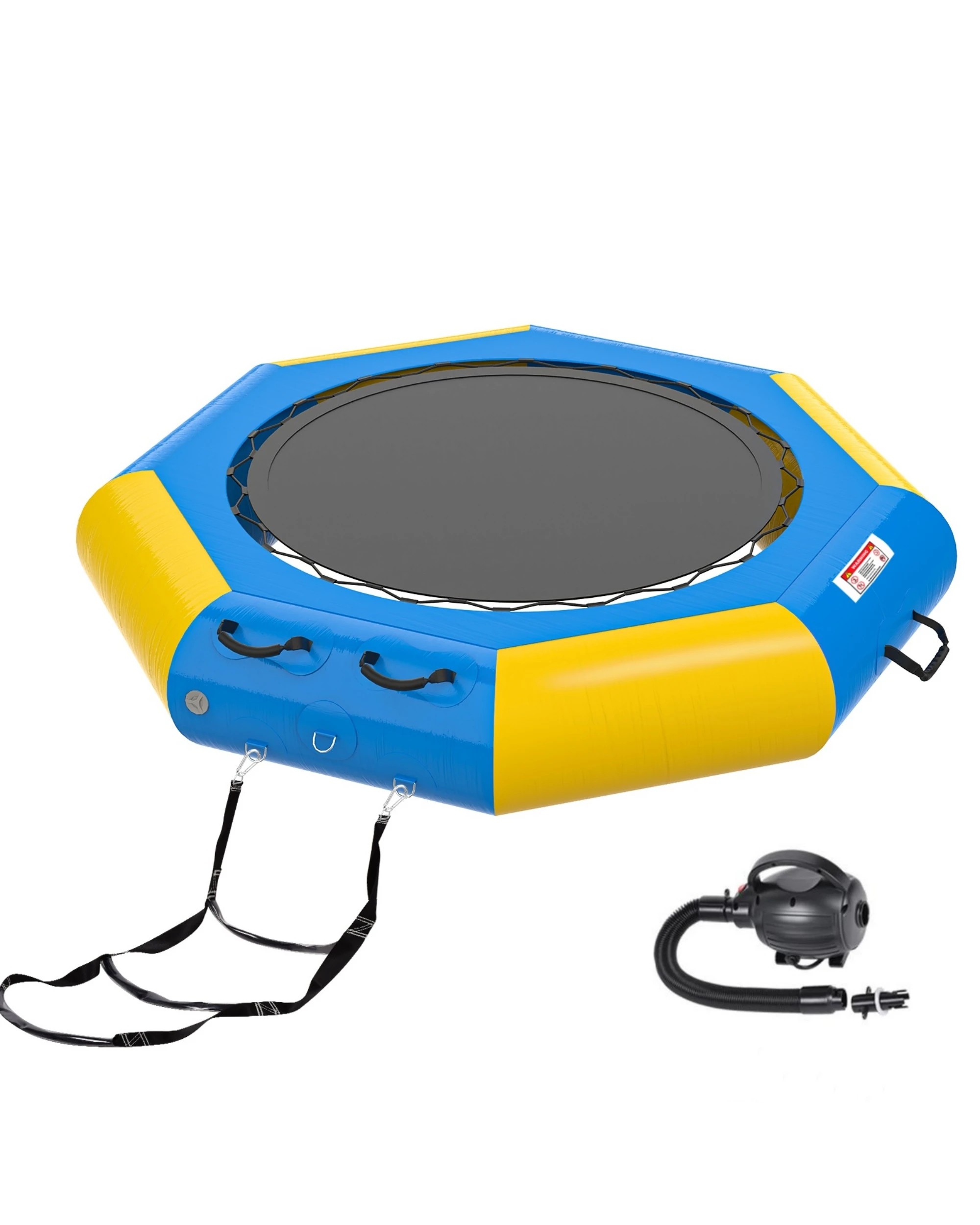 1 Advwin Inflatable Water Trampoline 210cm Adults Youth Recreational Water Bouncer Swim Platform 100kg Capacity, 1 of 7