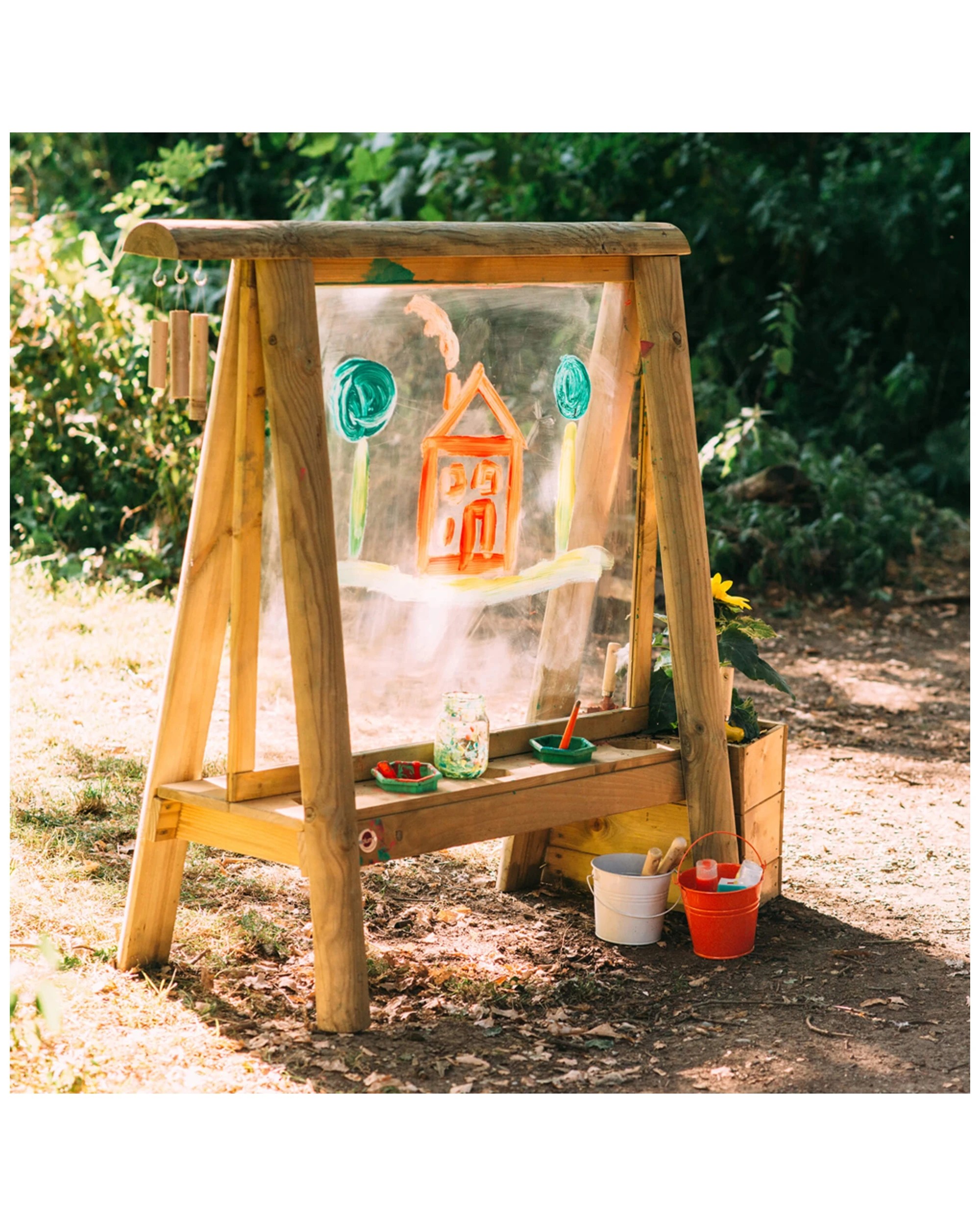 4 Plum Play Au Discovery Create And Paint Easel Outdoor Kids Art Station
 - Multi, 4 of 9
