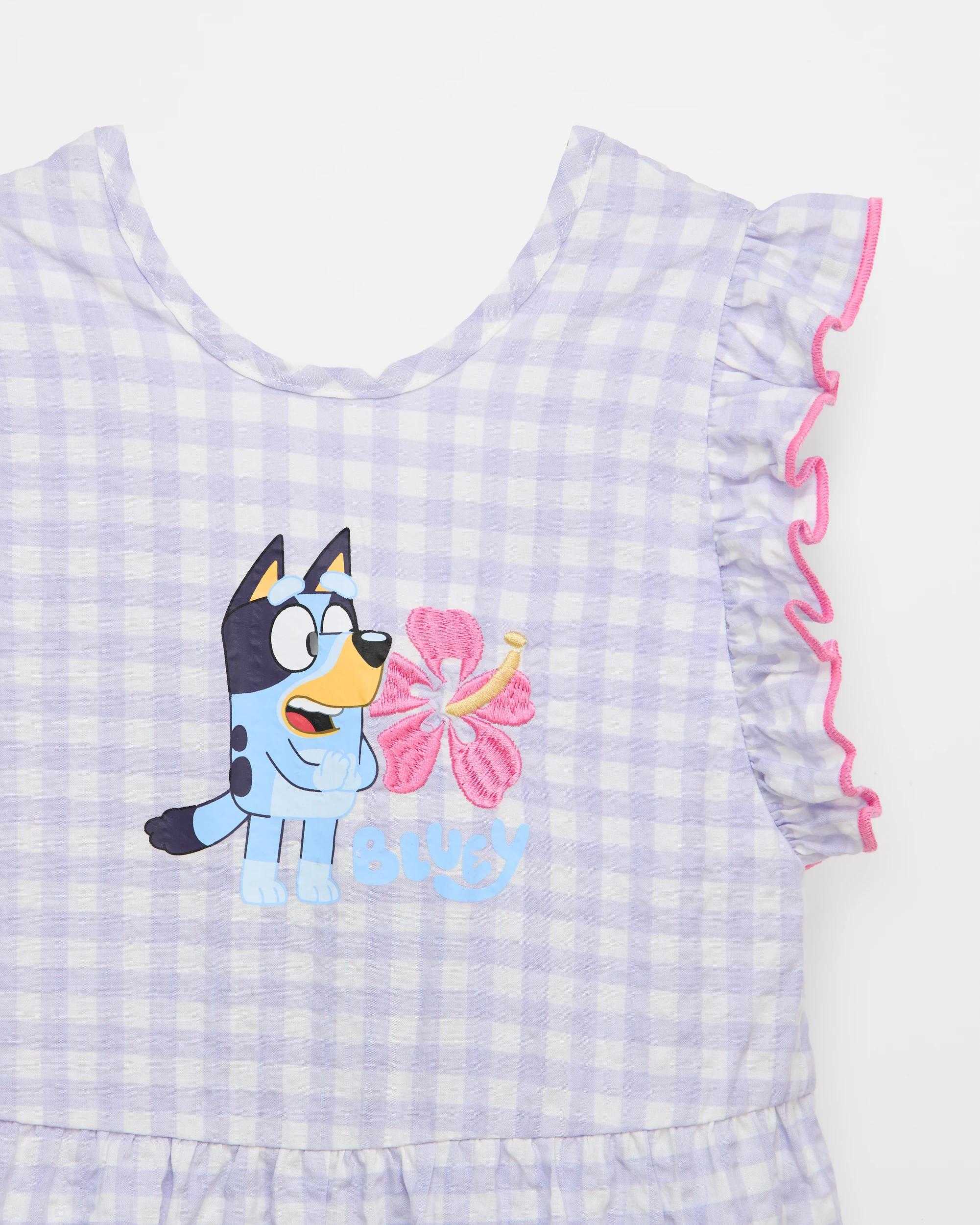 2 Bluey Playsuit LILAC GINGHAM, 2 of 2