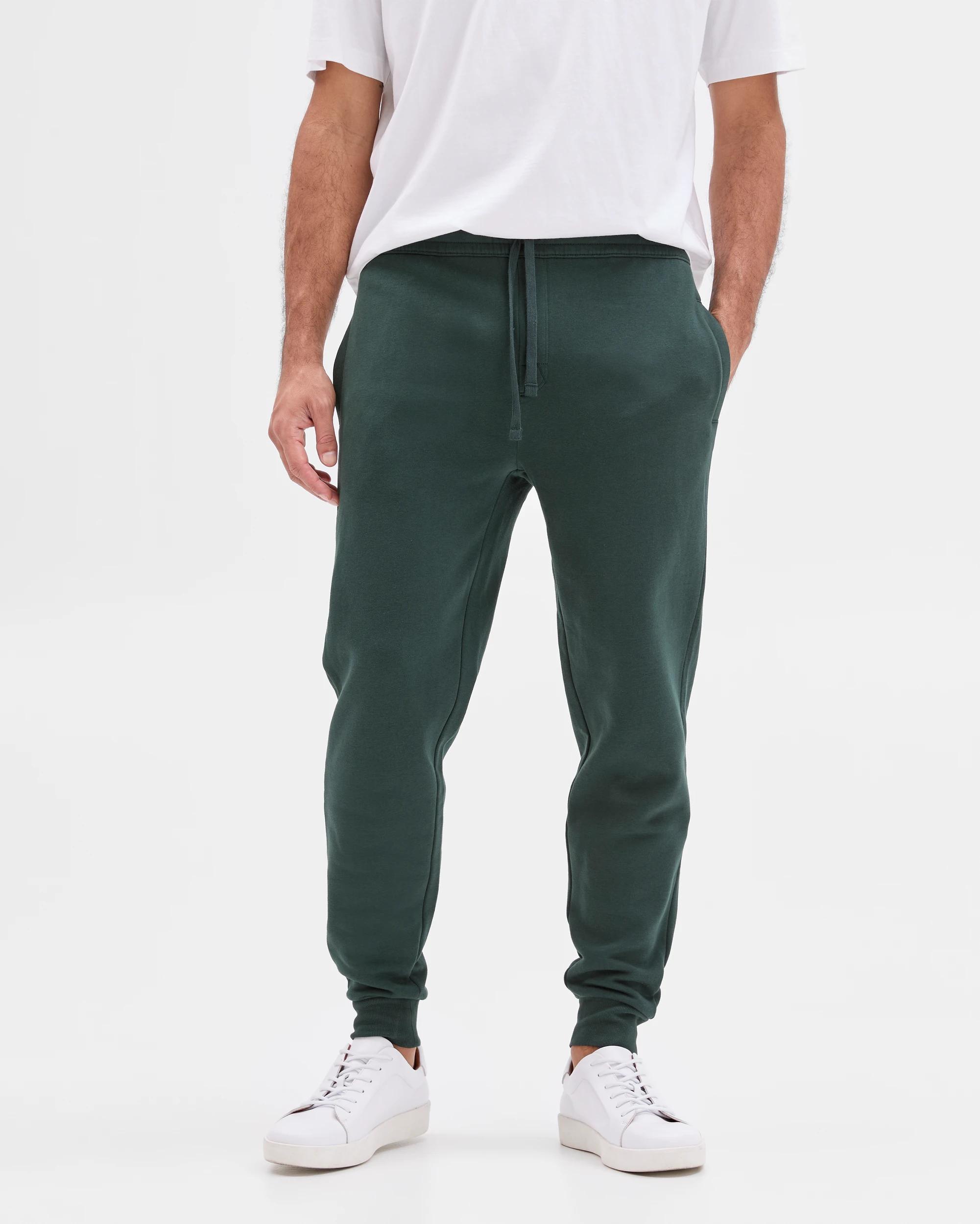 2 Target Man Australian Cotton Blend Cuffed Trackpants WINTER GREEN, 2 of 5