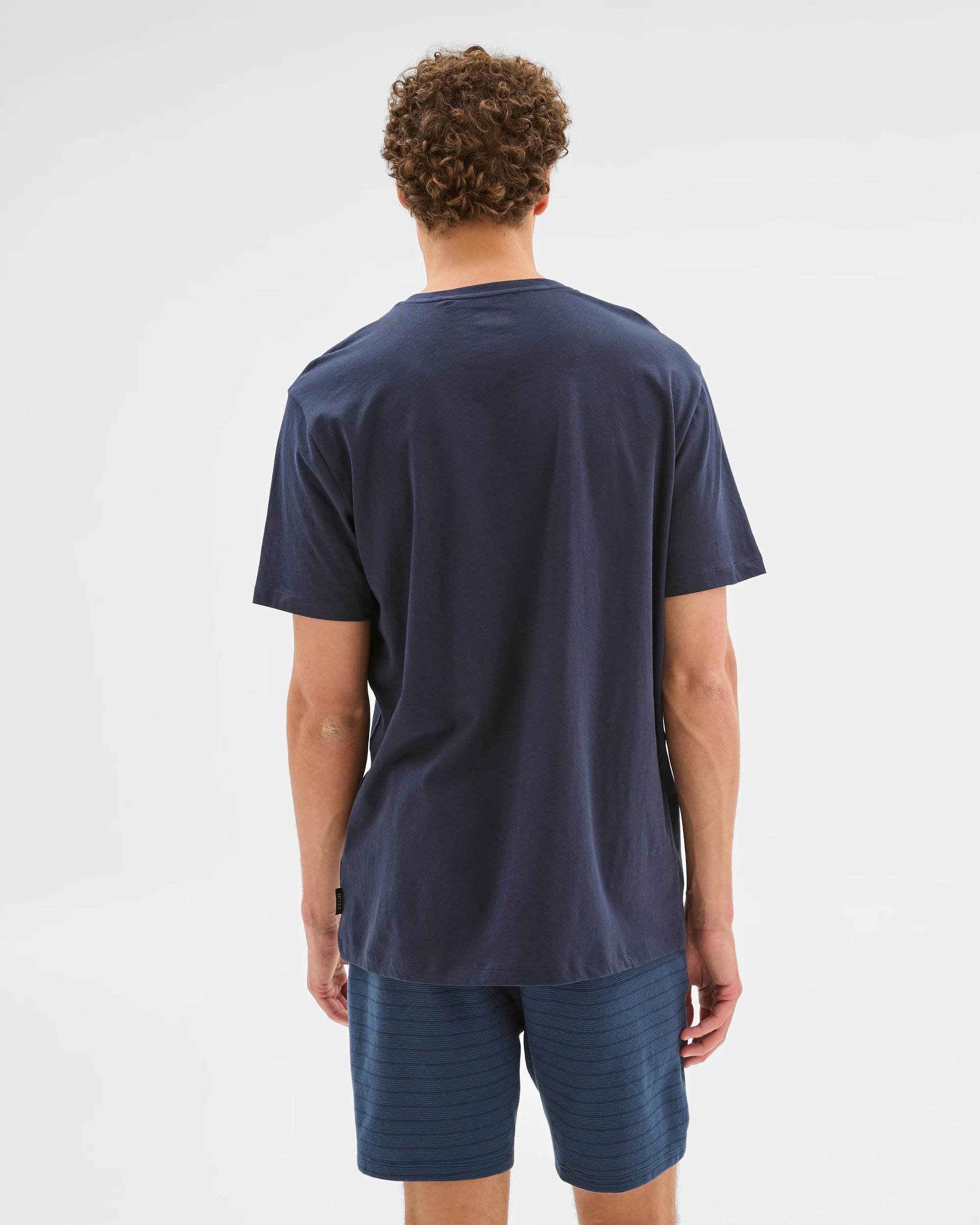 4 Australian Cotton Mens  Sleep T-shirt - Maxx NAVY BLAZER, 4 of 6