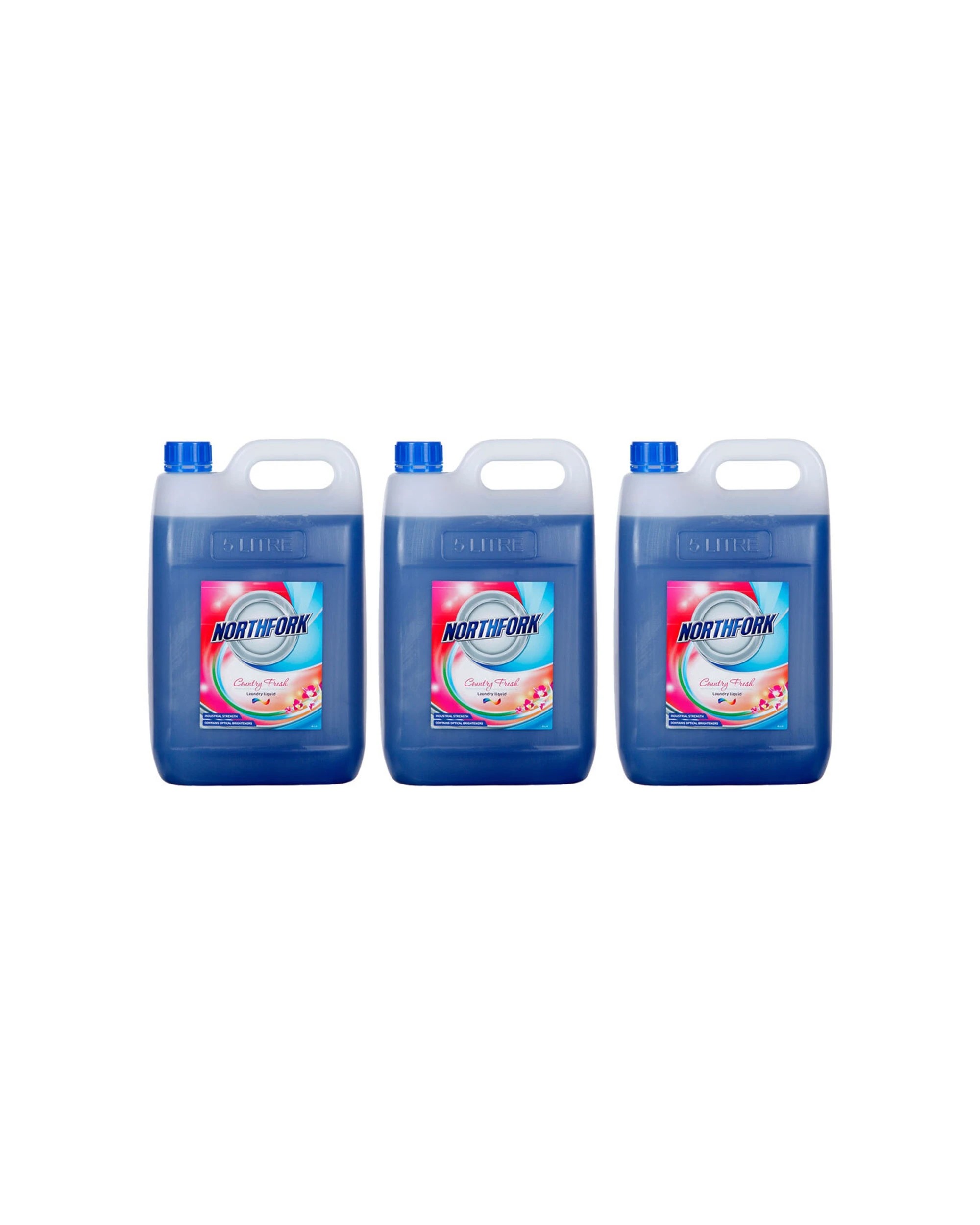 1 Northfork 3PK Laundry Liquid Industrial Strength Biodegradable 5L - Blue, 1 of 1