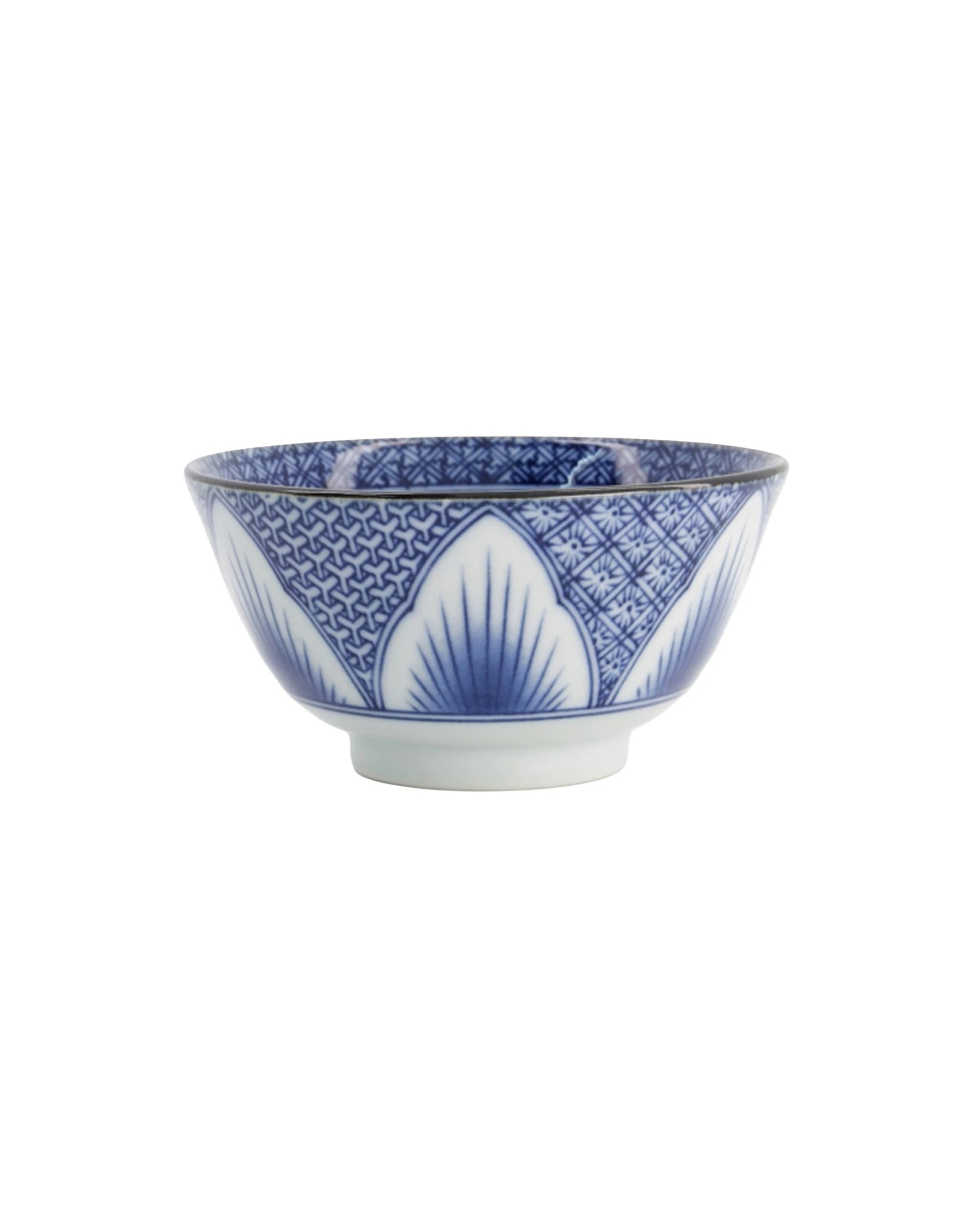 1 Tokyo Design Studio Lily Flower Tayo Small Bowl 13.5x8cm Porcelain - Blue, 1 of 1