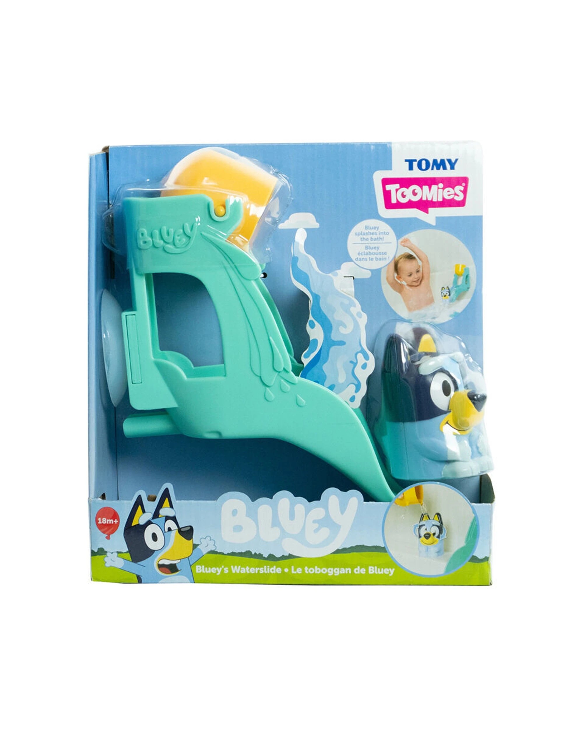 2 Tomy Toomies Bluey's Waterslide With Figurine Bathtime Activity Toy 2PK - Multi, 2 of 7