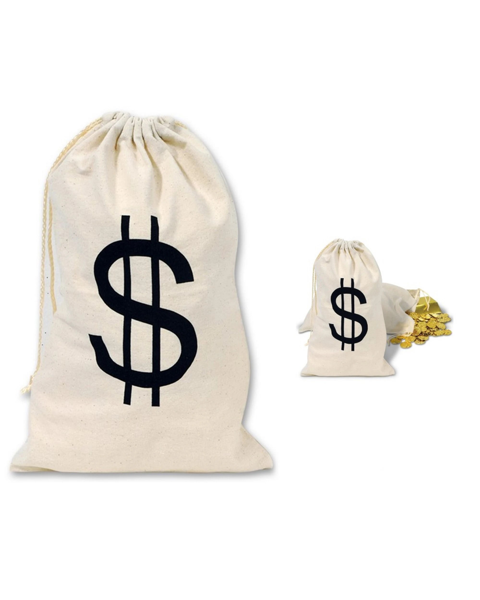 1 Beistle Calico Money Bag Large, 1 of 1