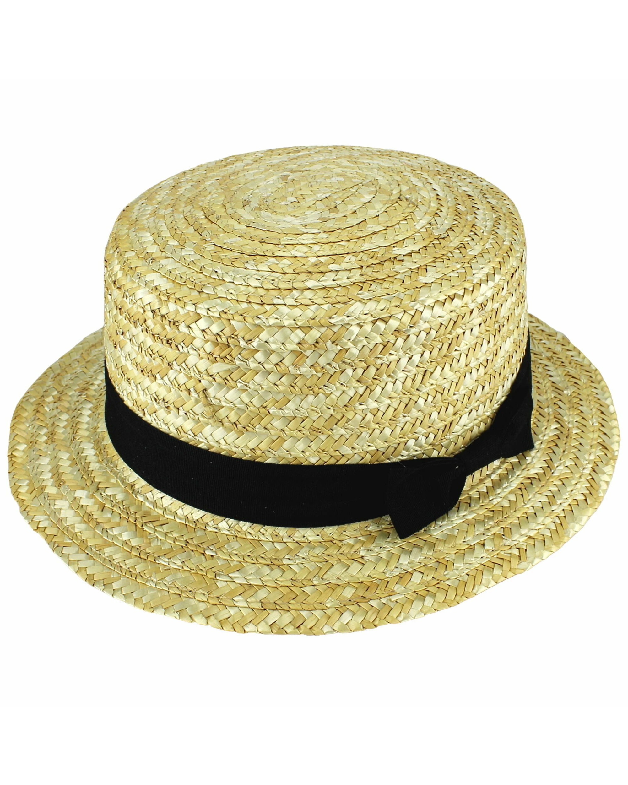 1 JD Party Adult Straw Boater Hat - Natural, 1 of 1