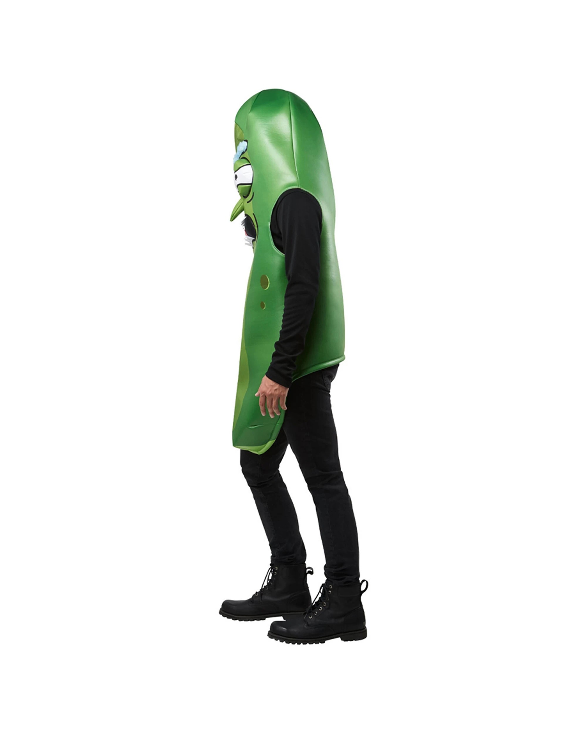 1 Rick And Morty Pickle Rick Adult One Size Costume Party Dress Up Halloween - Green, 1 of 3