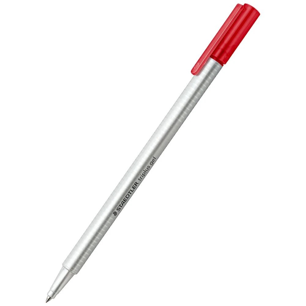 3 Staedtler Triplus Gel Pen 0.7mm Red, 3 of 5