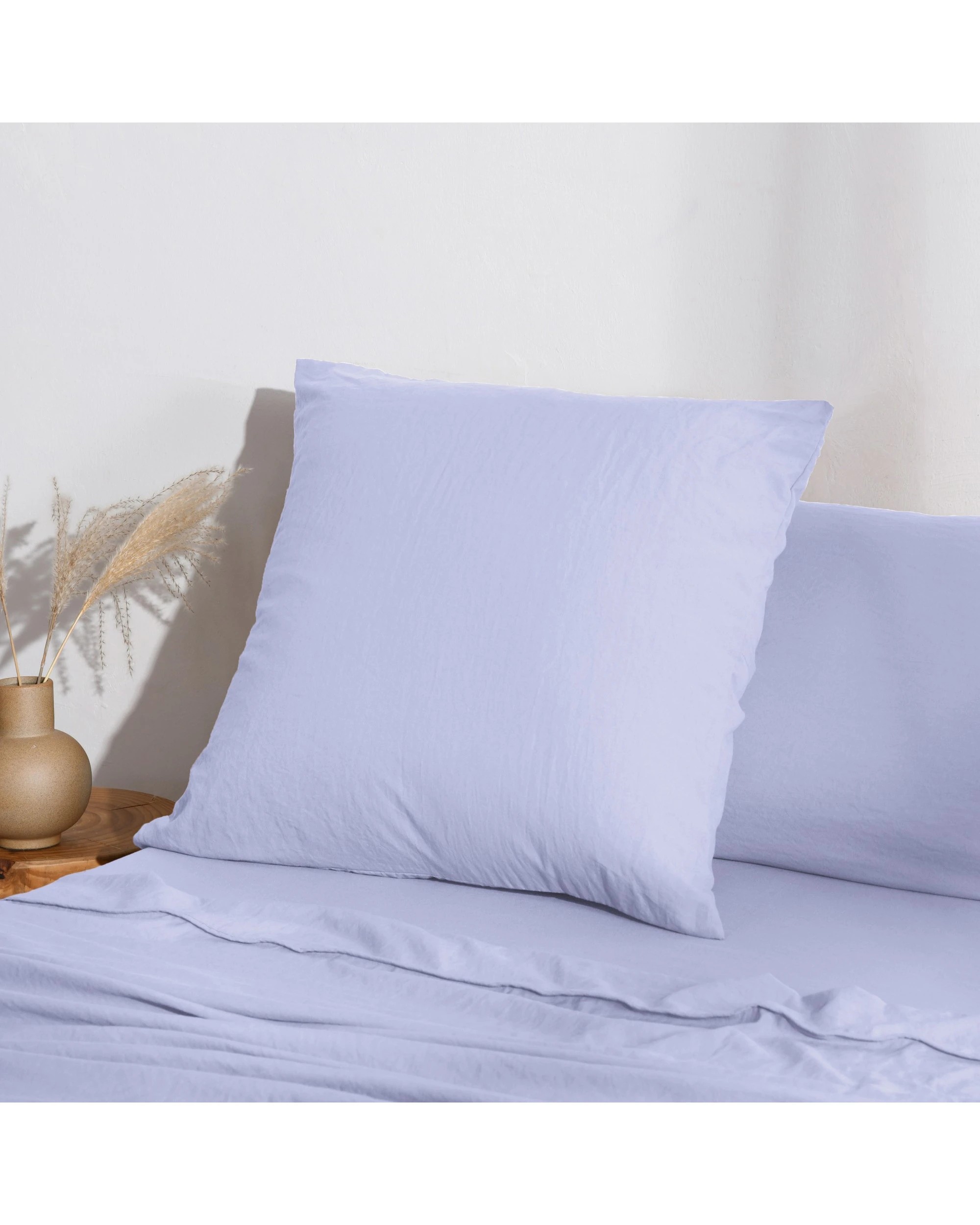 2 Dreamaker Superfine Washed Microfibre European Pillowcase - Lilac, 2 of 5