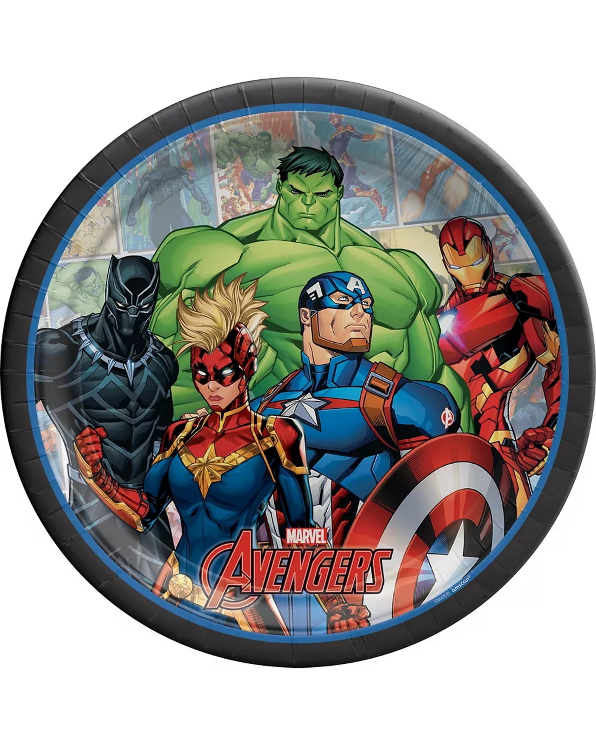 1 Marvel Marvel Avengers Powers Unite Large Paper Plates Pack of 8, 1 of 1
