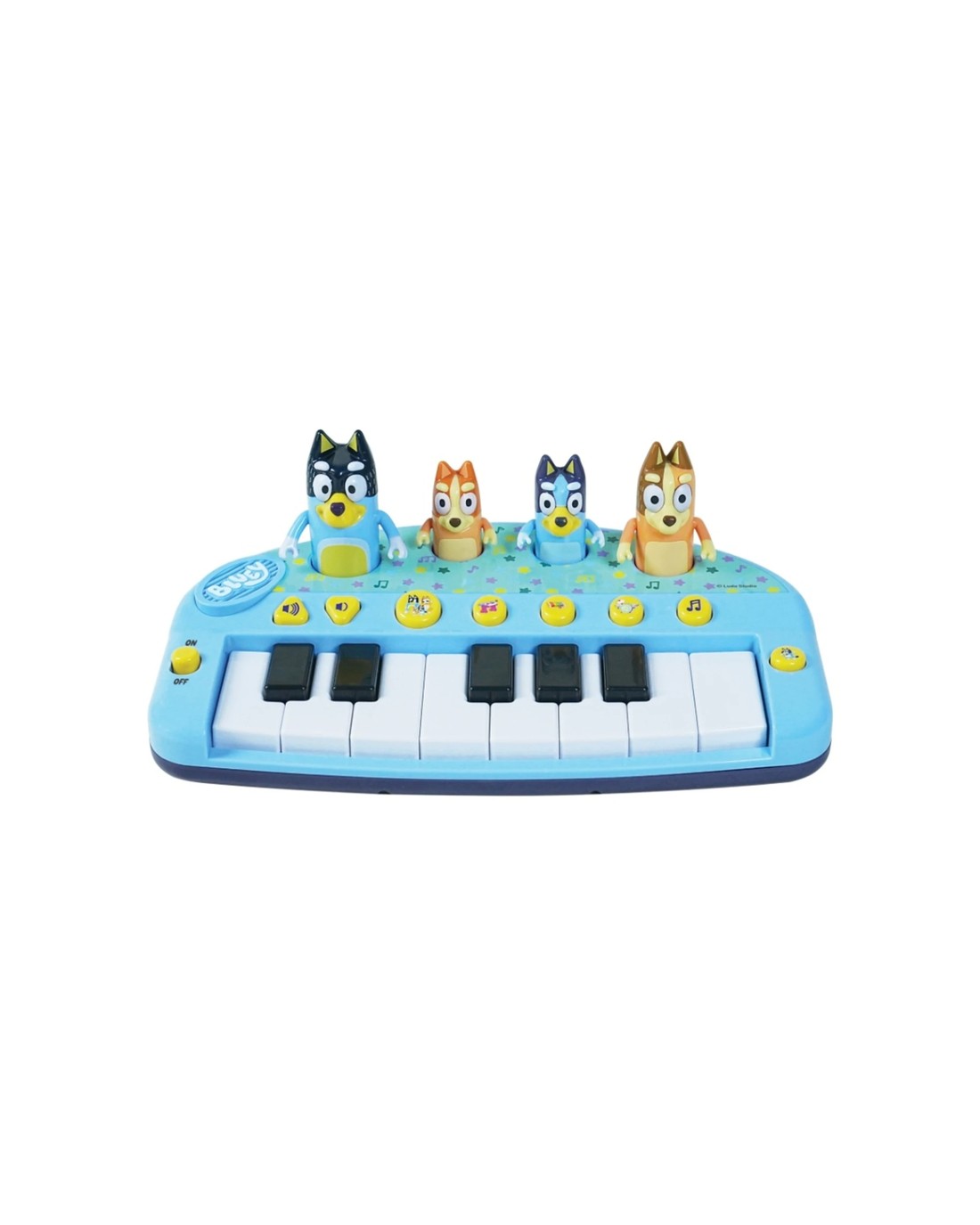 Bluey Pop Play Piano Kids Musical Toy Light-Up Keyboard - Blue - Kmart