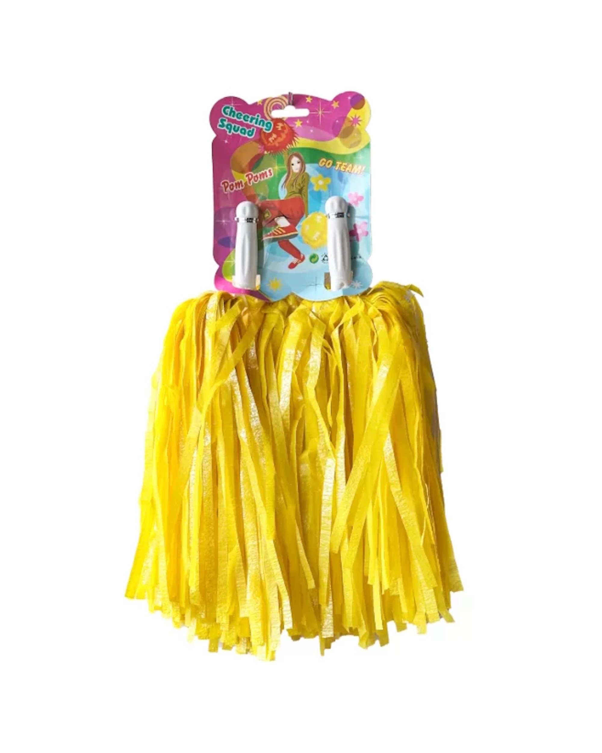 2 Party Maker Pom Poms Set of 2 - Yellow, 2 of 2