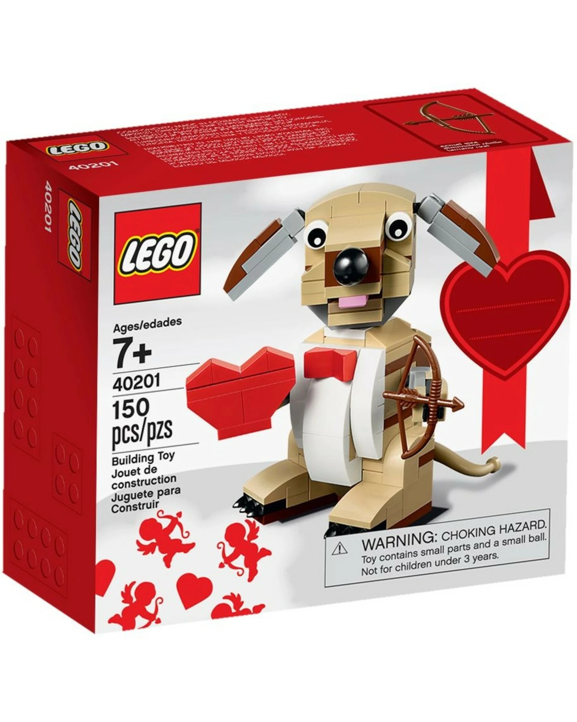 1 LEGO 40201 Valentine's Cupid Dog Building Kit, 1 of 4