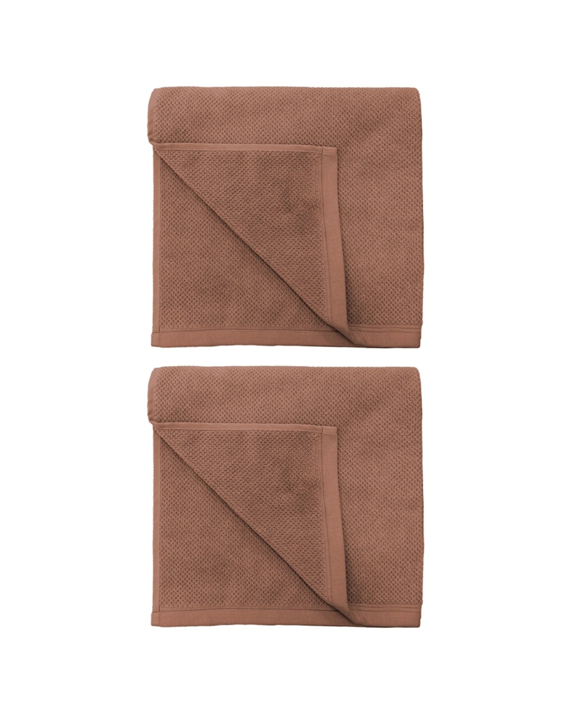 1 Bambury Angove 600gsm Soft Absorbent Cotton Bath Towel 2PK 70x140cm - Pink, 1 of 5