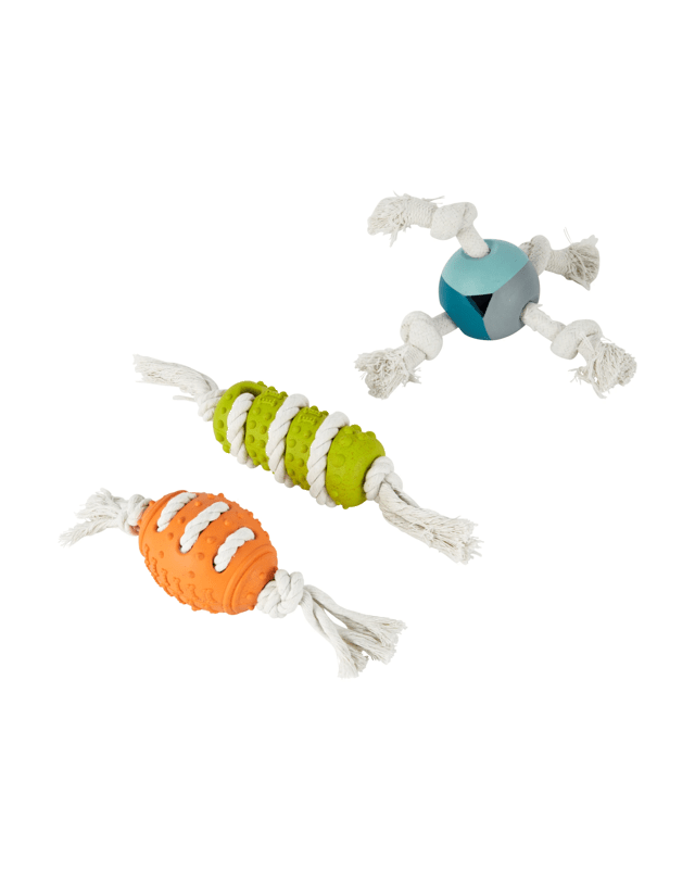3 Pack Hard Chew Rope