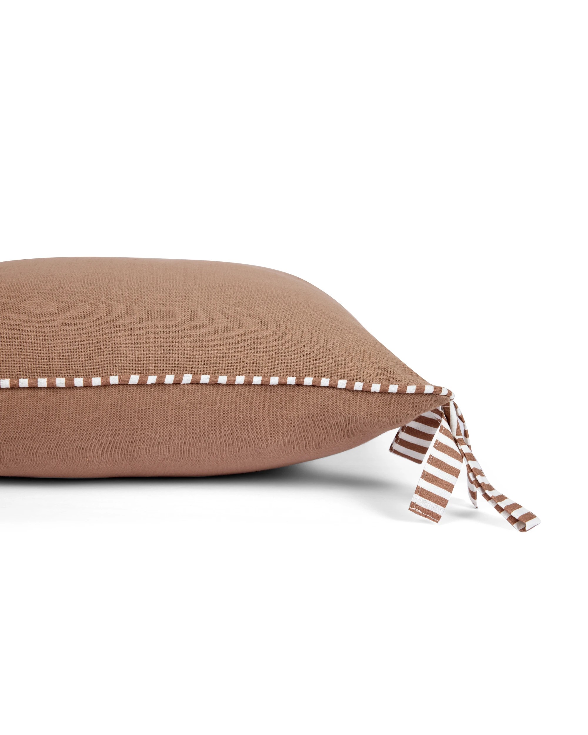 2 43cm Bow Cushion - Mocha, 2 of 4