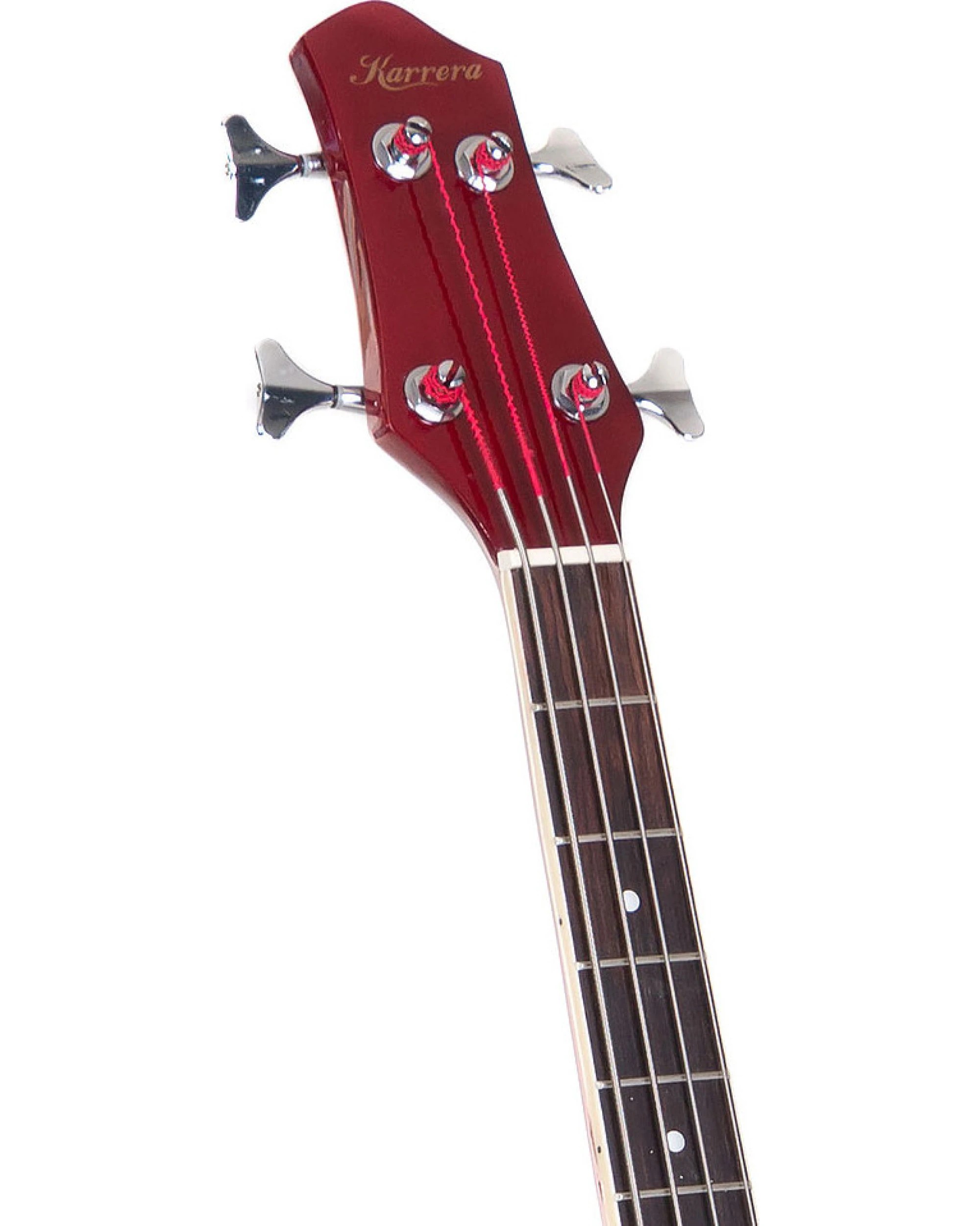 4 Karrera 43in Acoustic Bass Guitar - Natural, 4 of 7