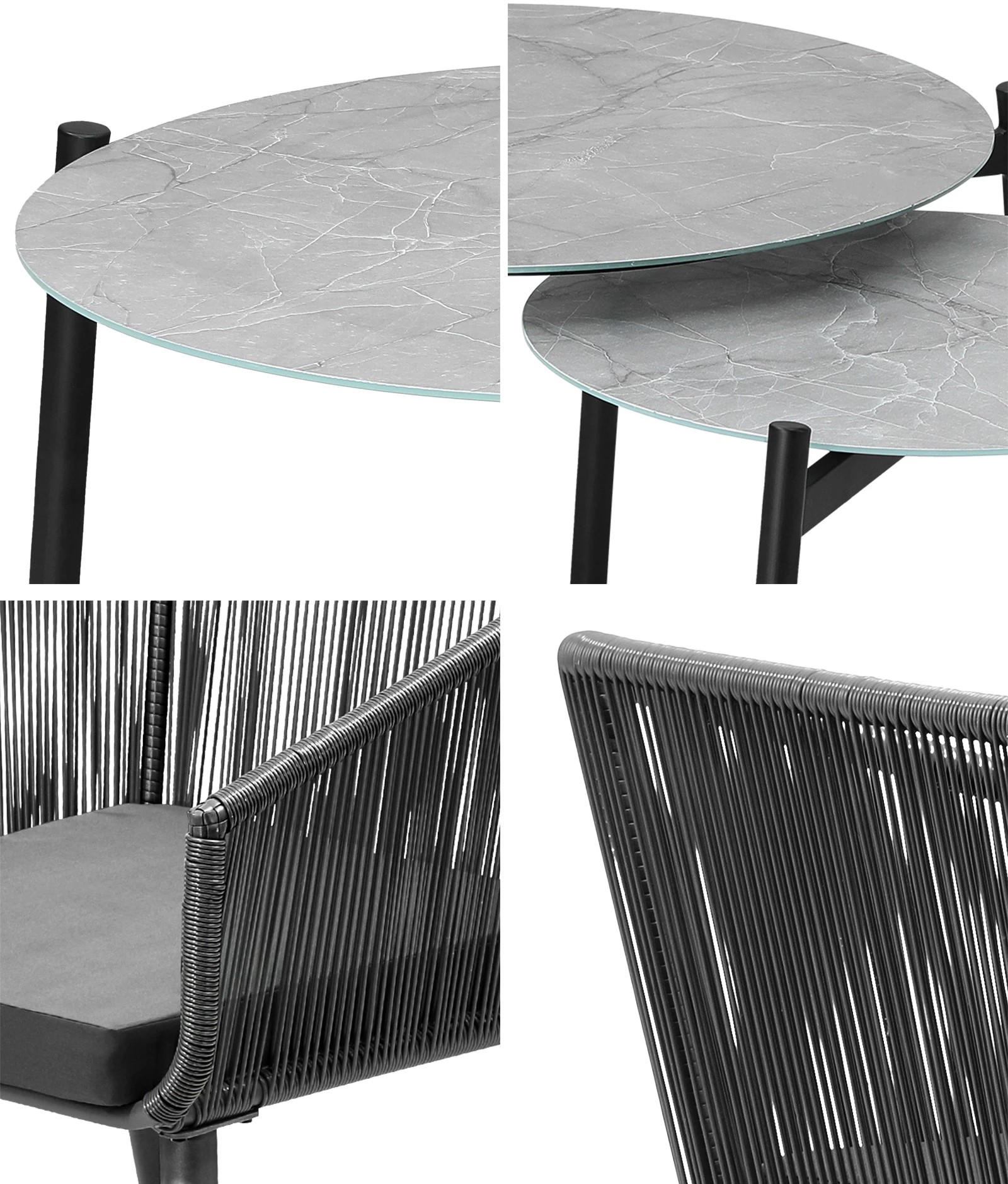 6 Livsip 6 Piece Outdoor Patio Set Lounge Furniture Setting - Multi, 6 of 10