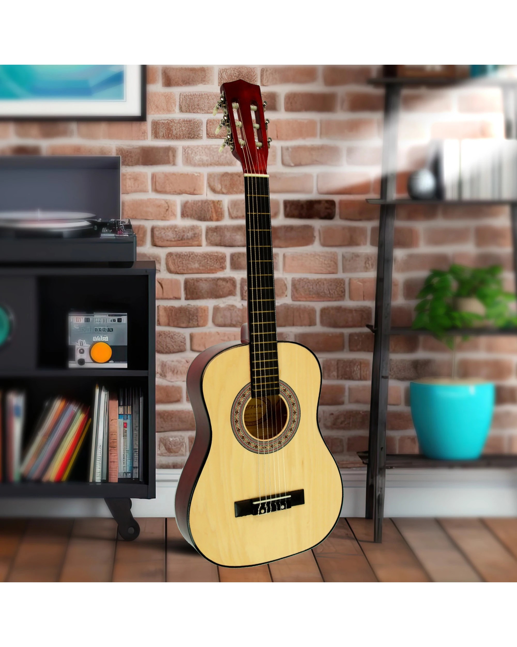 5 Karrera 34in Acoustic Childrens Guitar - Natural, 5 of 5